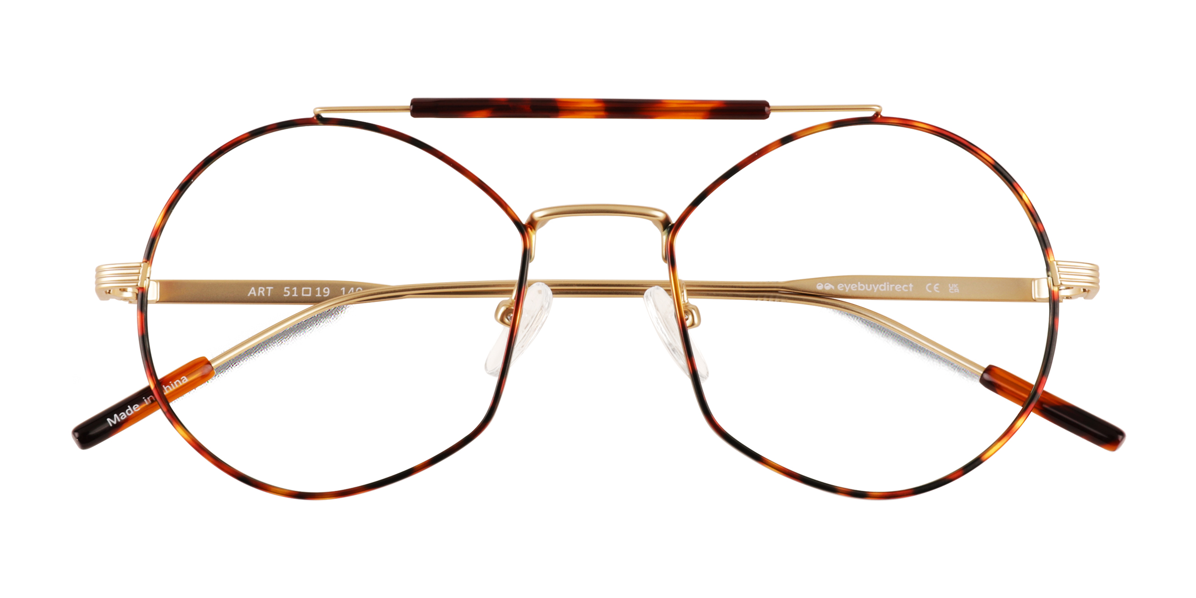 Tortoise Gold Art - Metal Eyeglasses