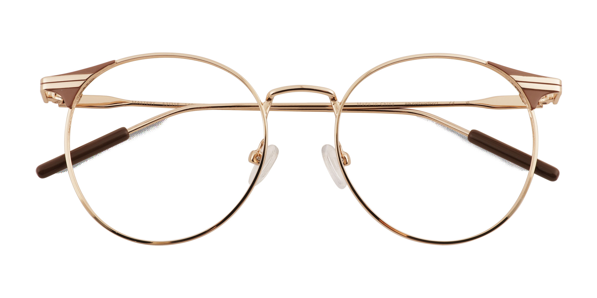 Gold Brown Mastery - Métal Lunettes de vue