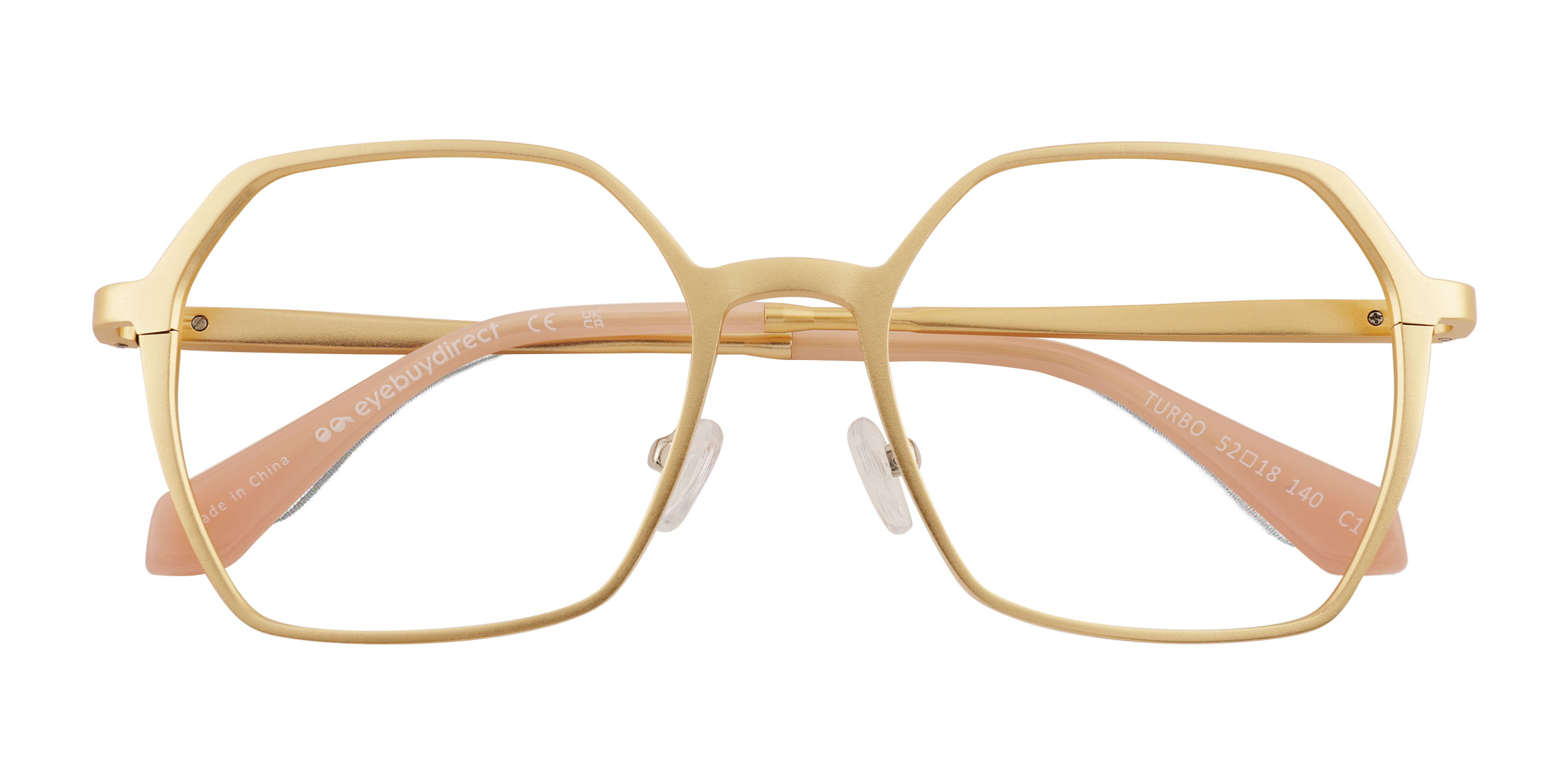 Matte Gold Turbo - Aluminium-alloy Eyeglasses
