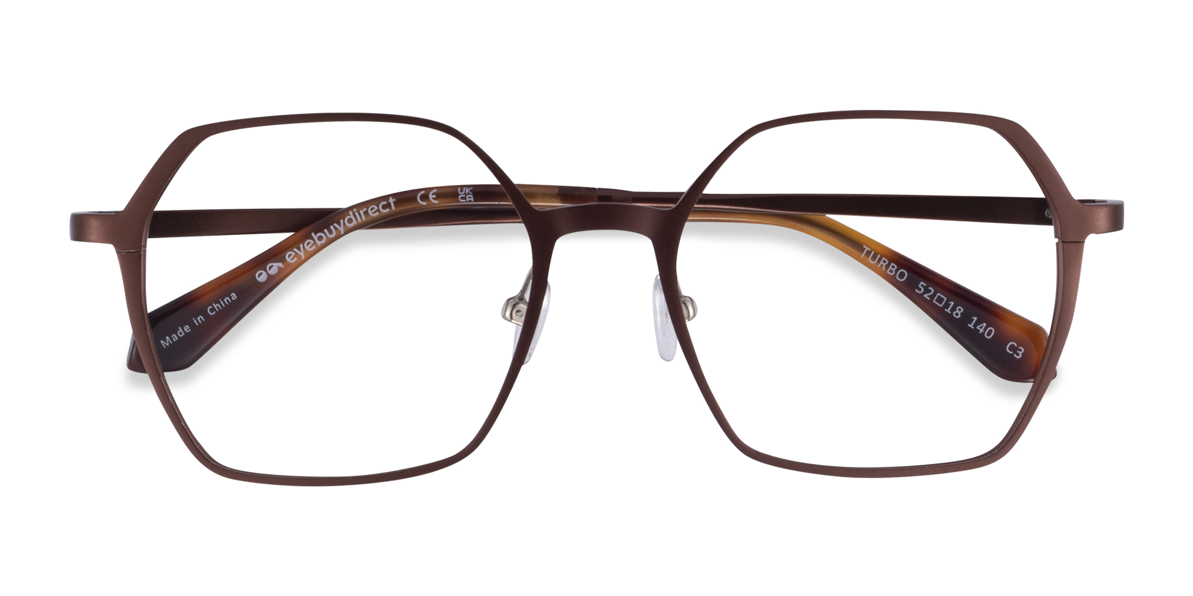 Matte Brown Turbo - Aluminium-alloy Eyeglasses