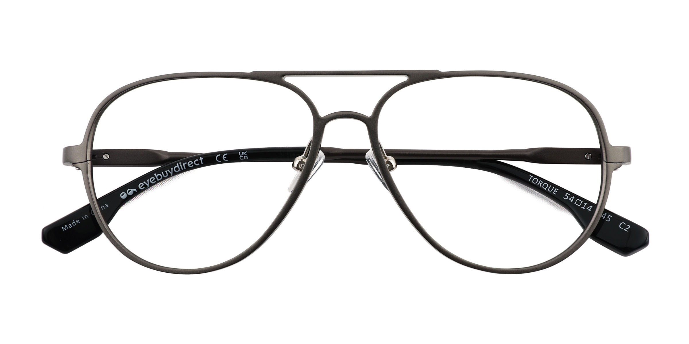 Matte Gunmetal Torque - Aluminium-alloy Eyeglasses