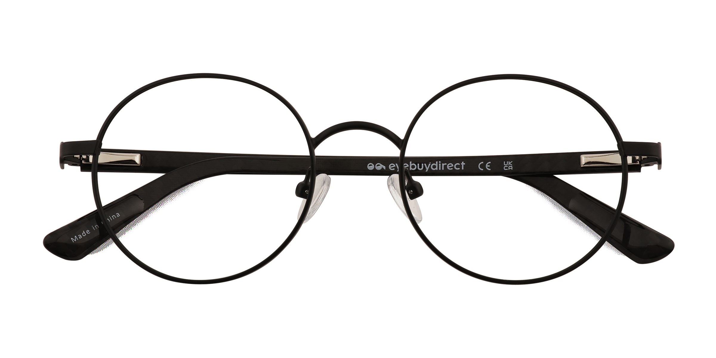 Matte Black Turn -  Metal Eyeglasses