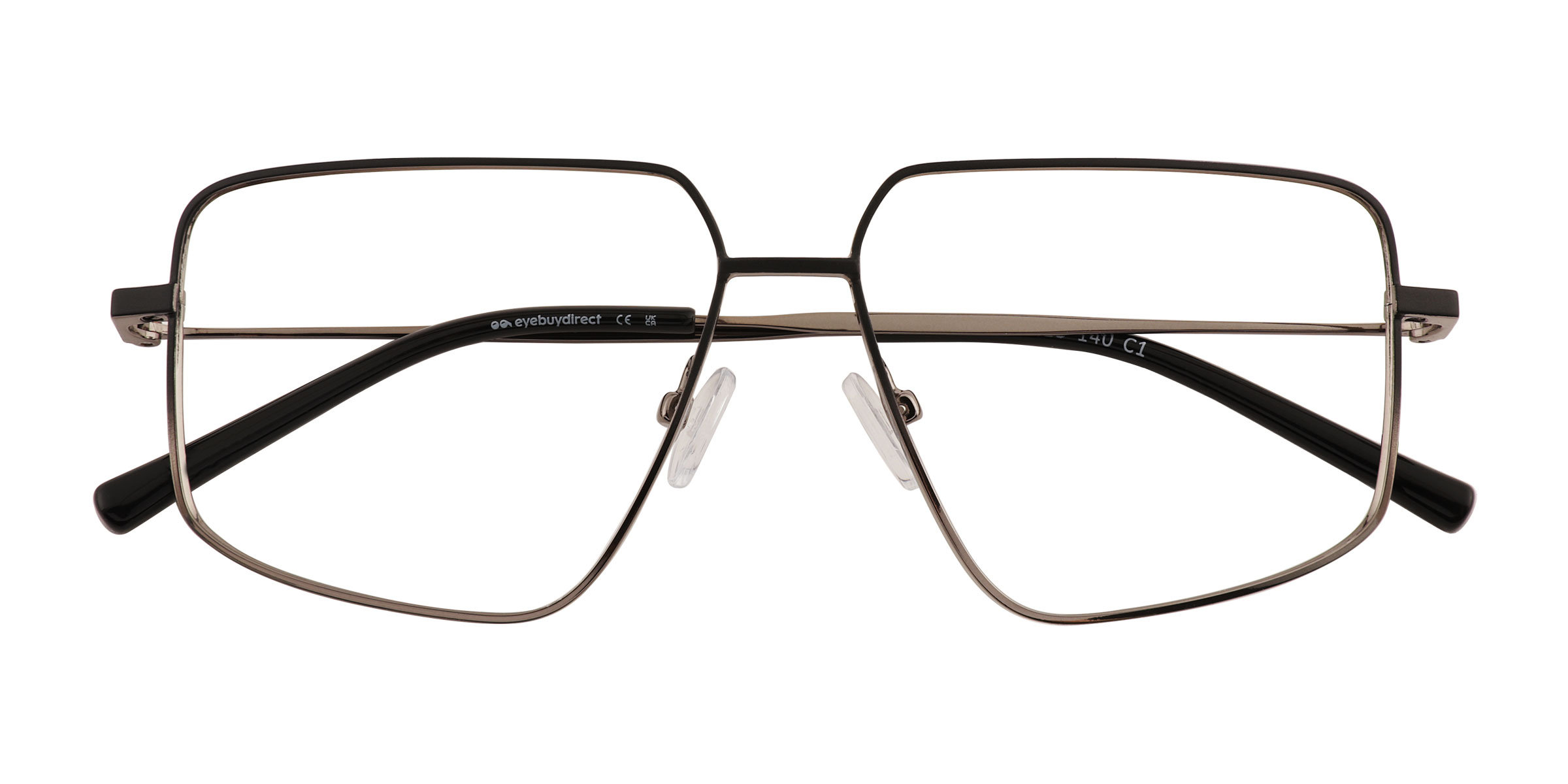 Black Matte Gunmetal Wyatt -  Metal Eyeglasses