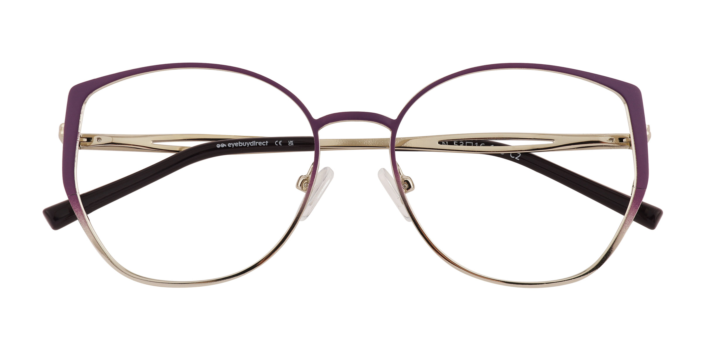 Gradient Matte Purple Deven - Metal Eyeglasses