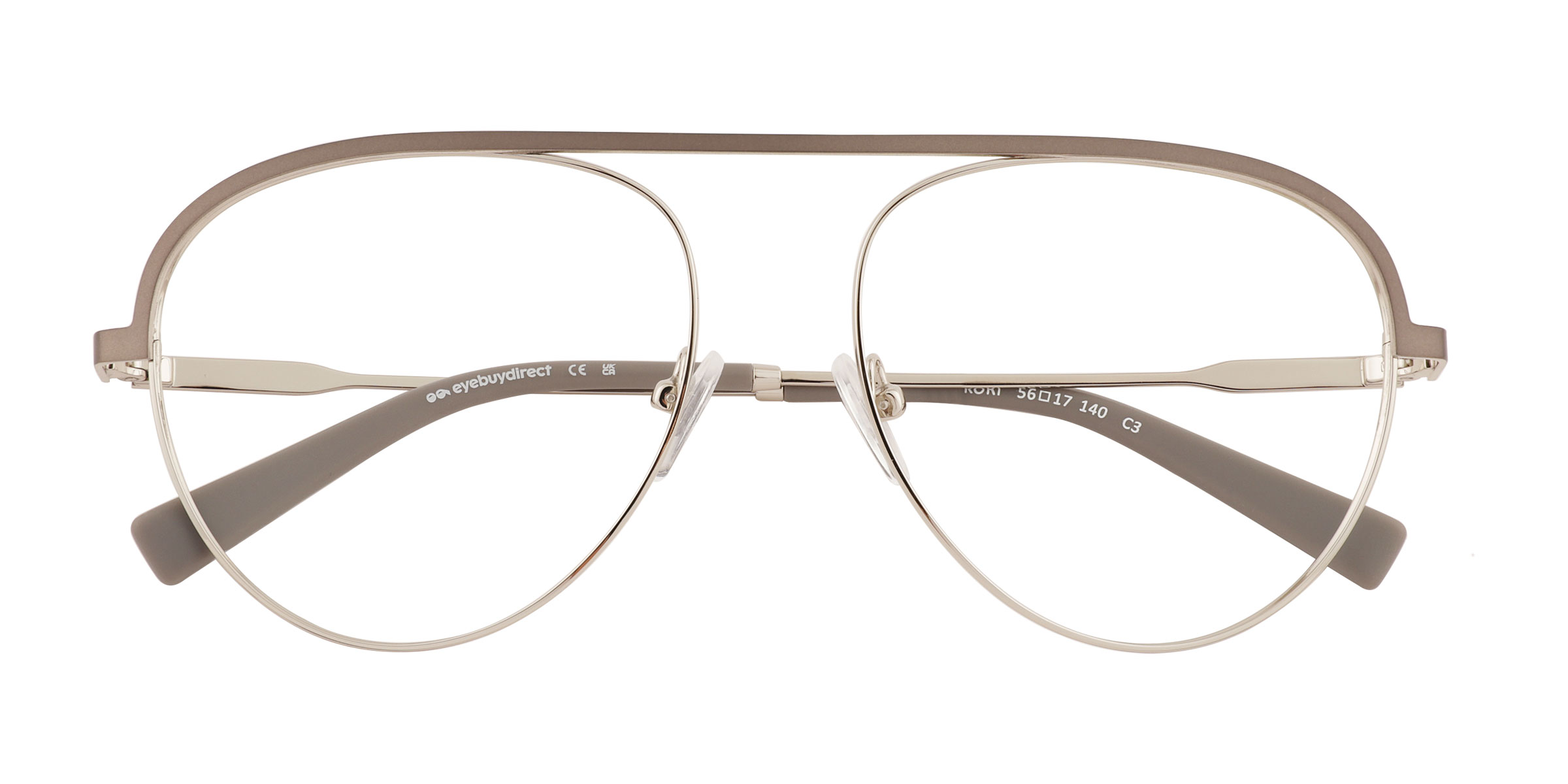Gray Silver Kori - Metal Eyeglasses
