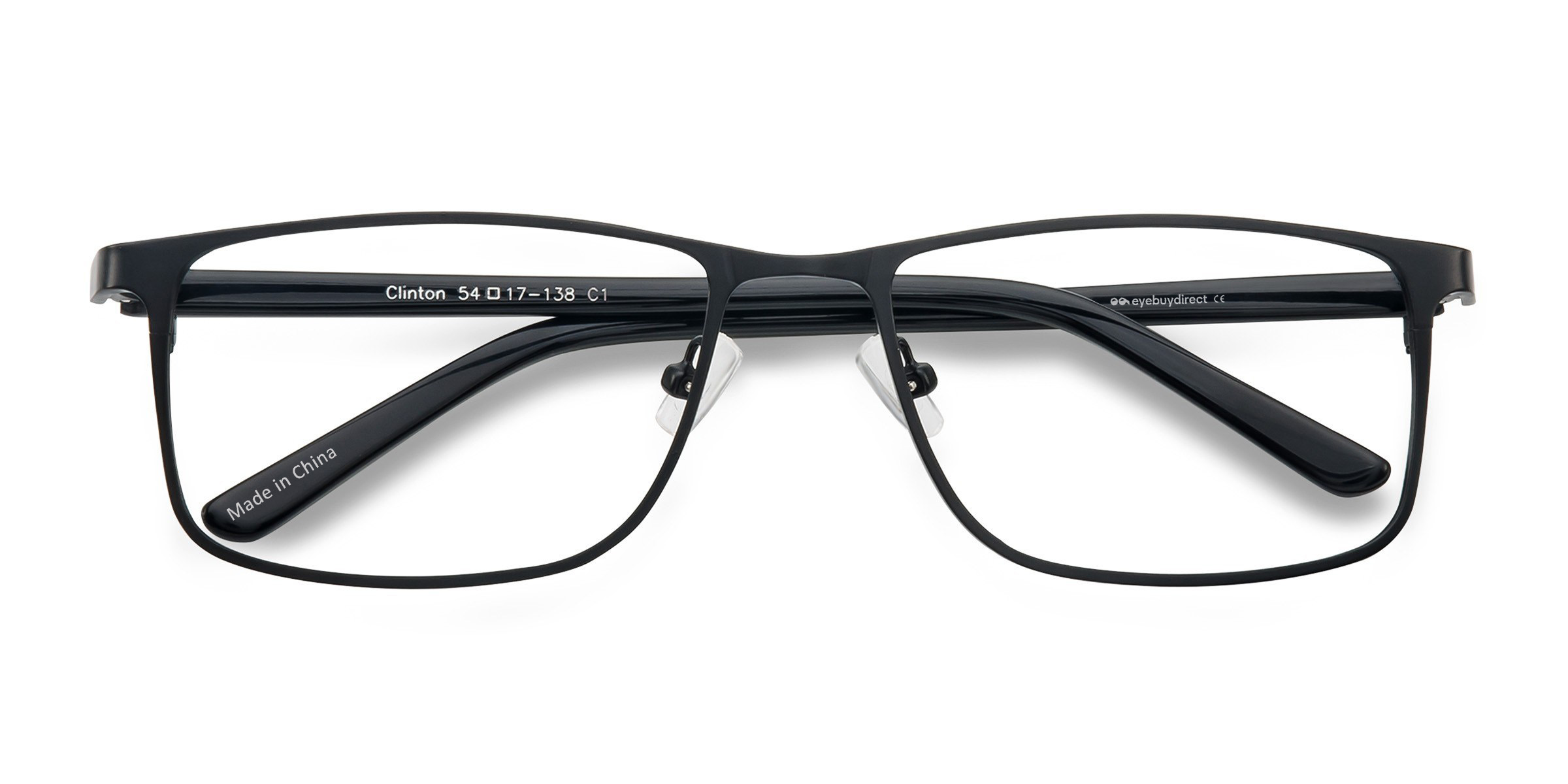 Black Clinton - Metal Eyeglasses