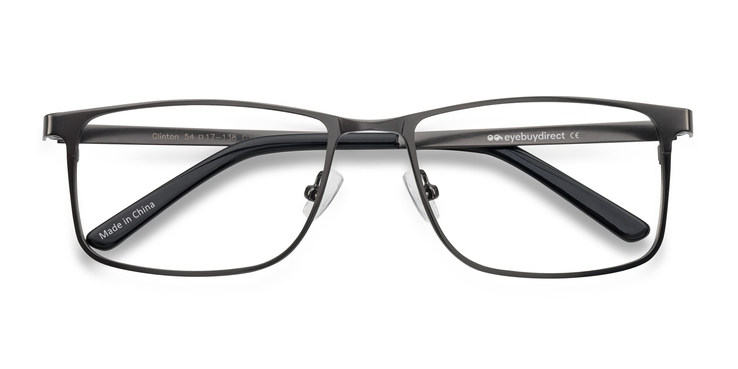 Gunmetal Clinton - Metal Eyeglasses