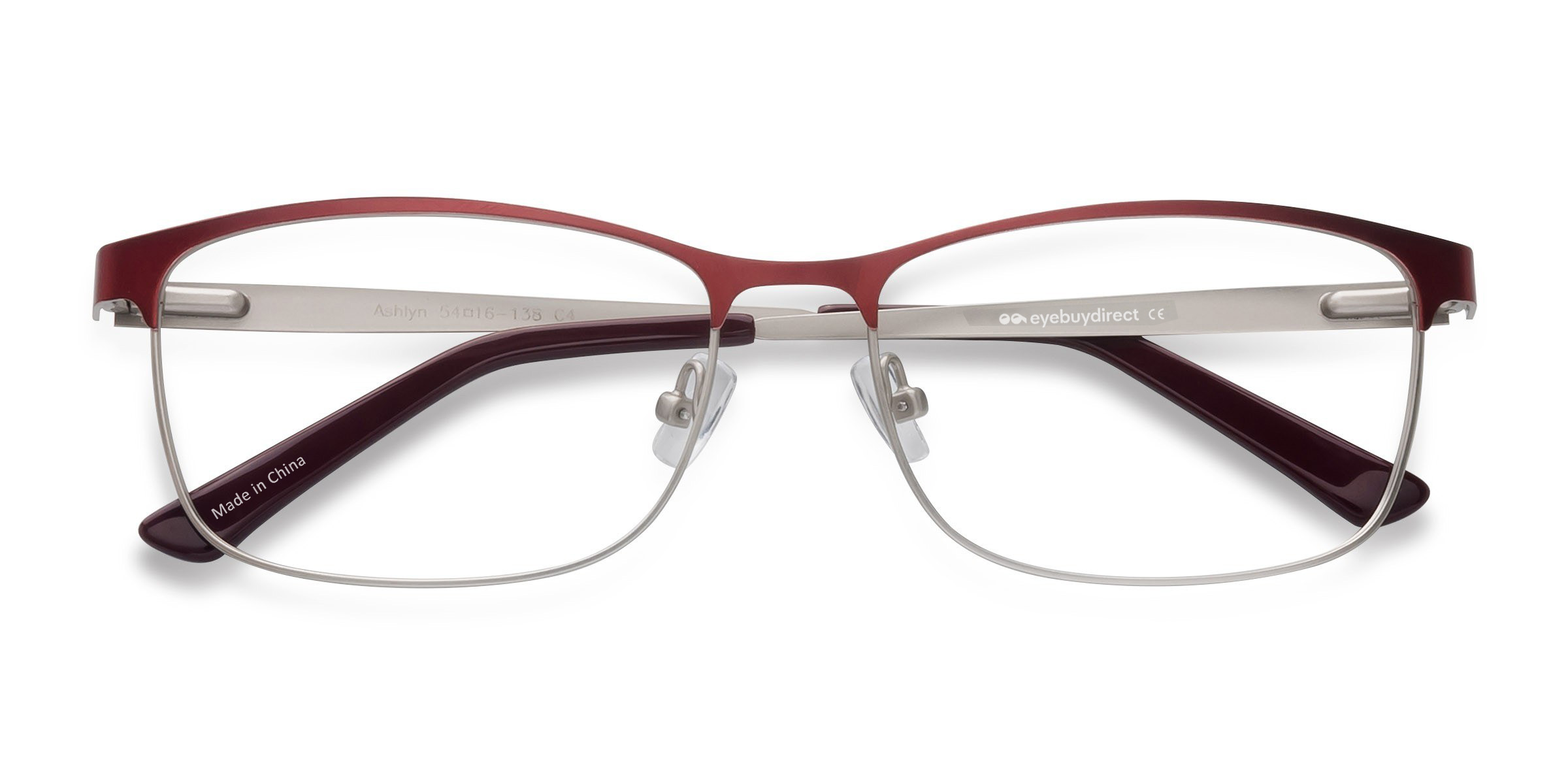 Red Ashlyn - Metal Eyeglasses