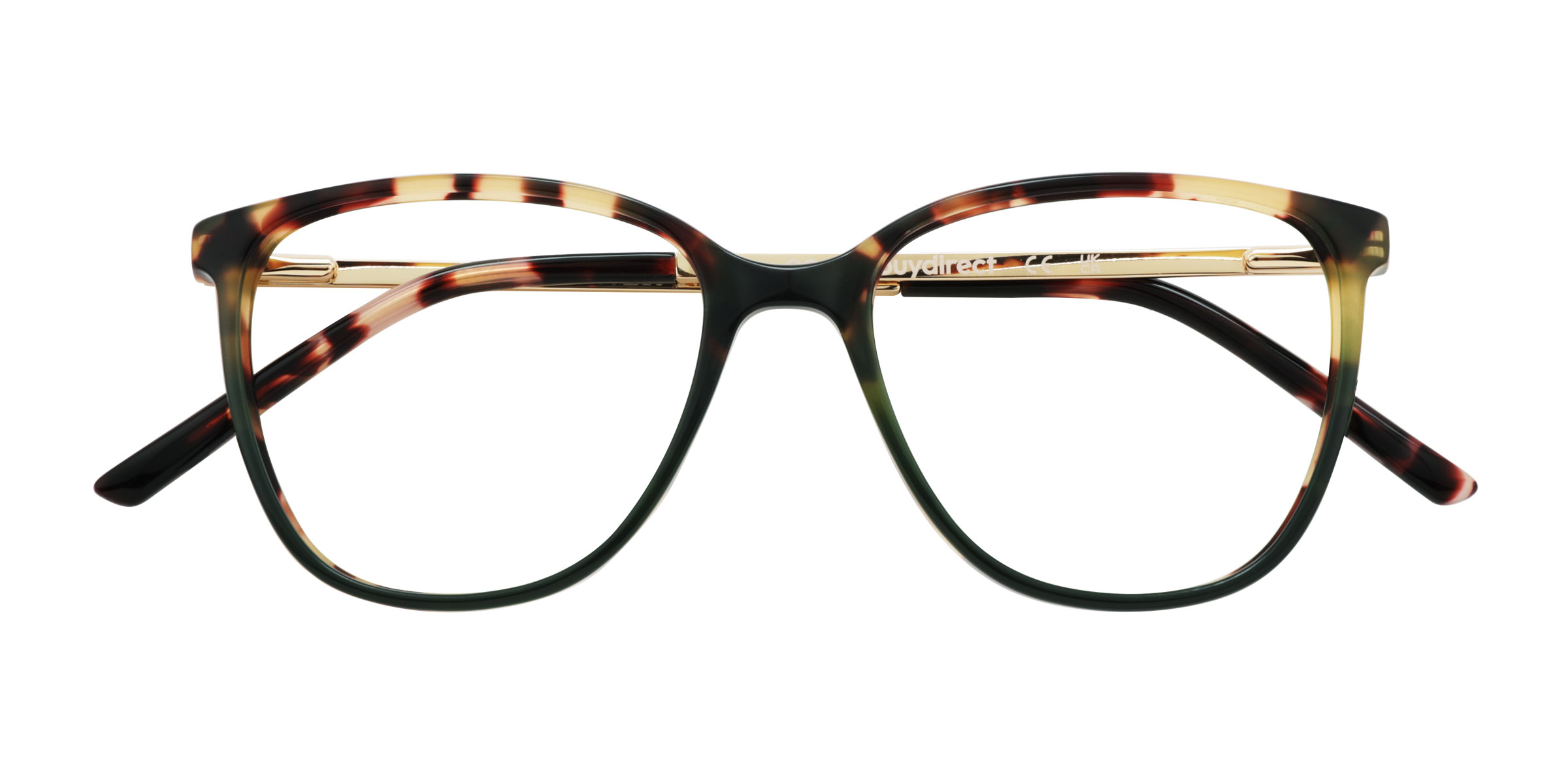 Tortoise Green Aroma -  Metal Eyeglasses