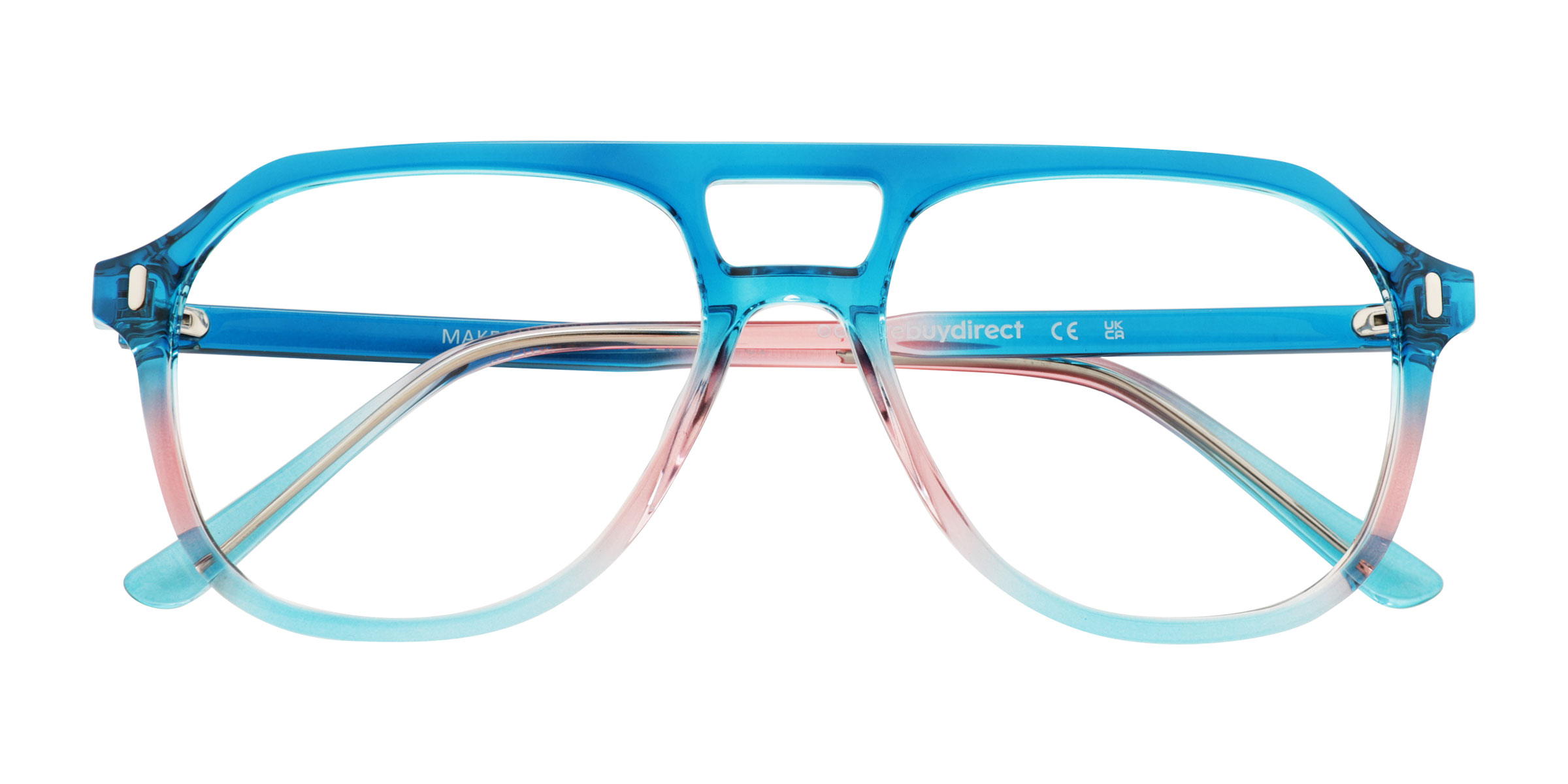 Blue Pink Make Change - Plastic Eyeglasses