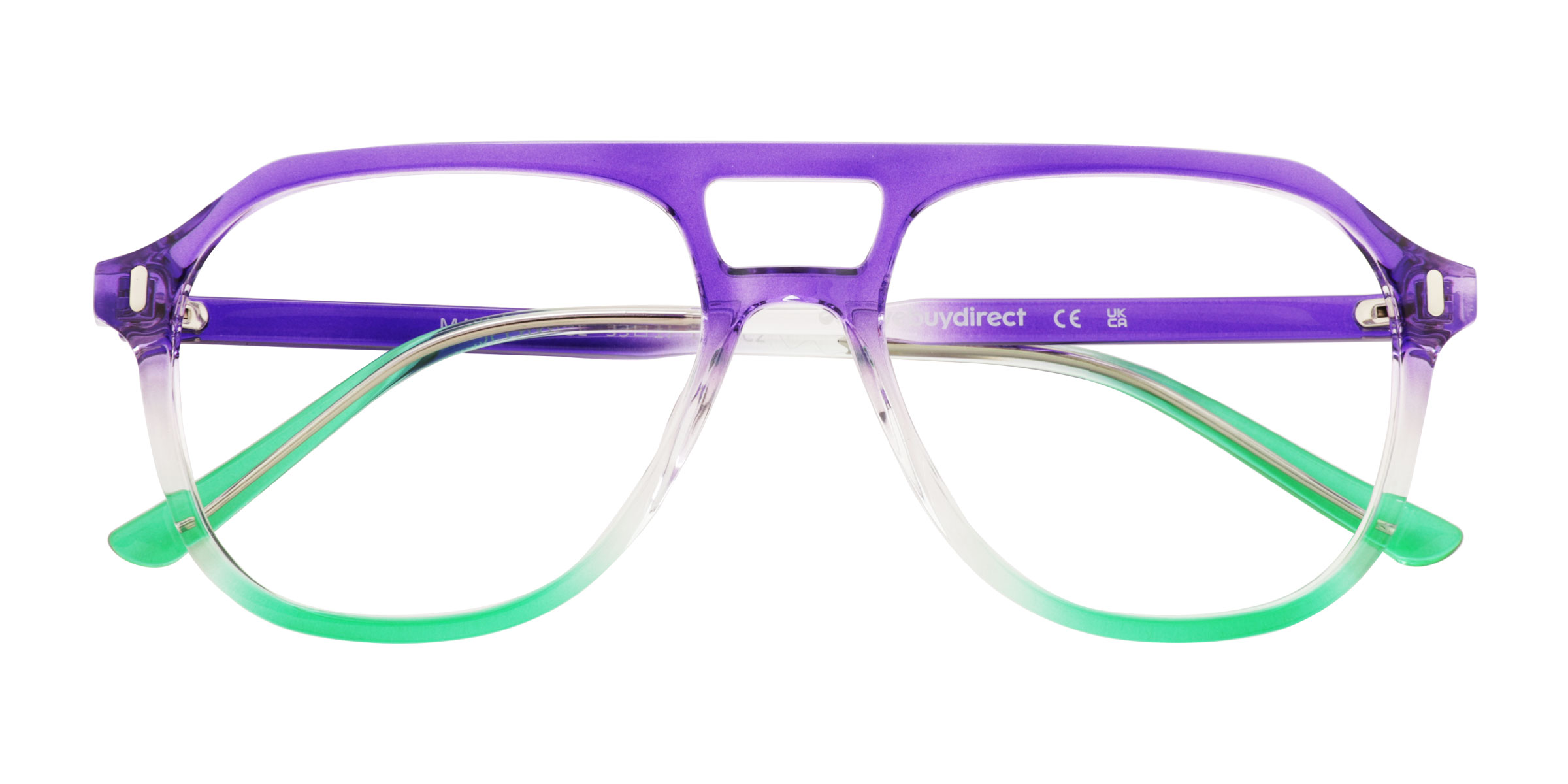 Purple Green Make Change - Plastic Eyeglasses