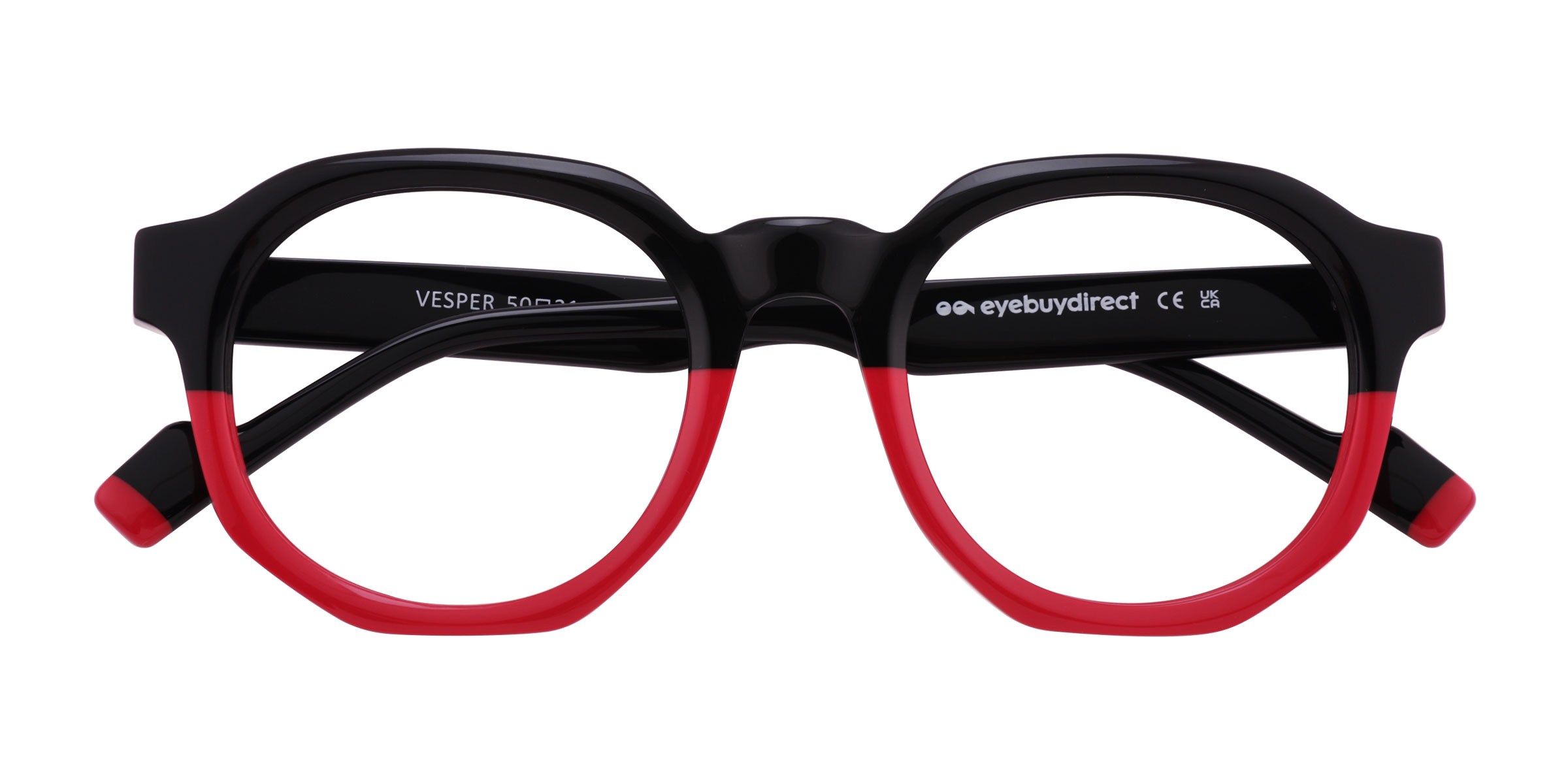 Black Red Vesper - Acétate Lunettes de vue
