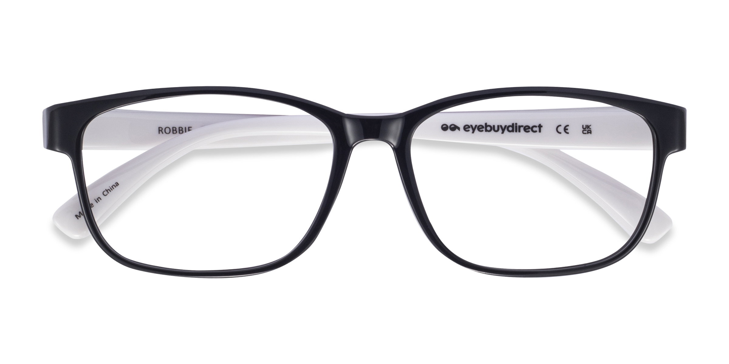 Black/White Robbie -  Plastic Eyeglasses