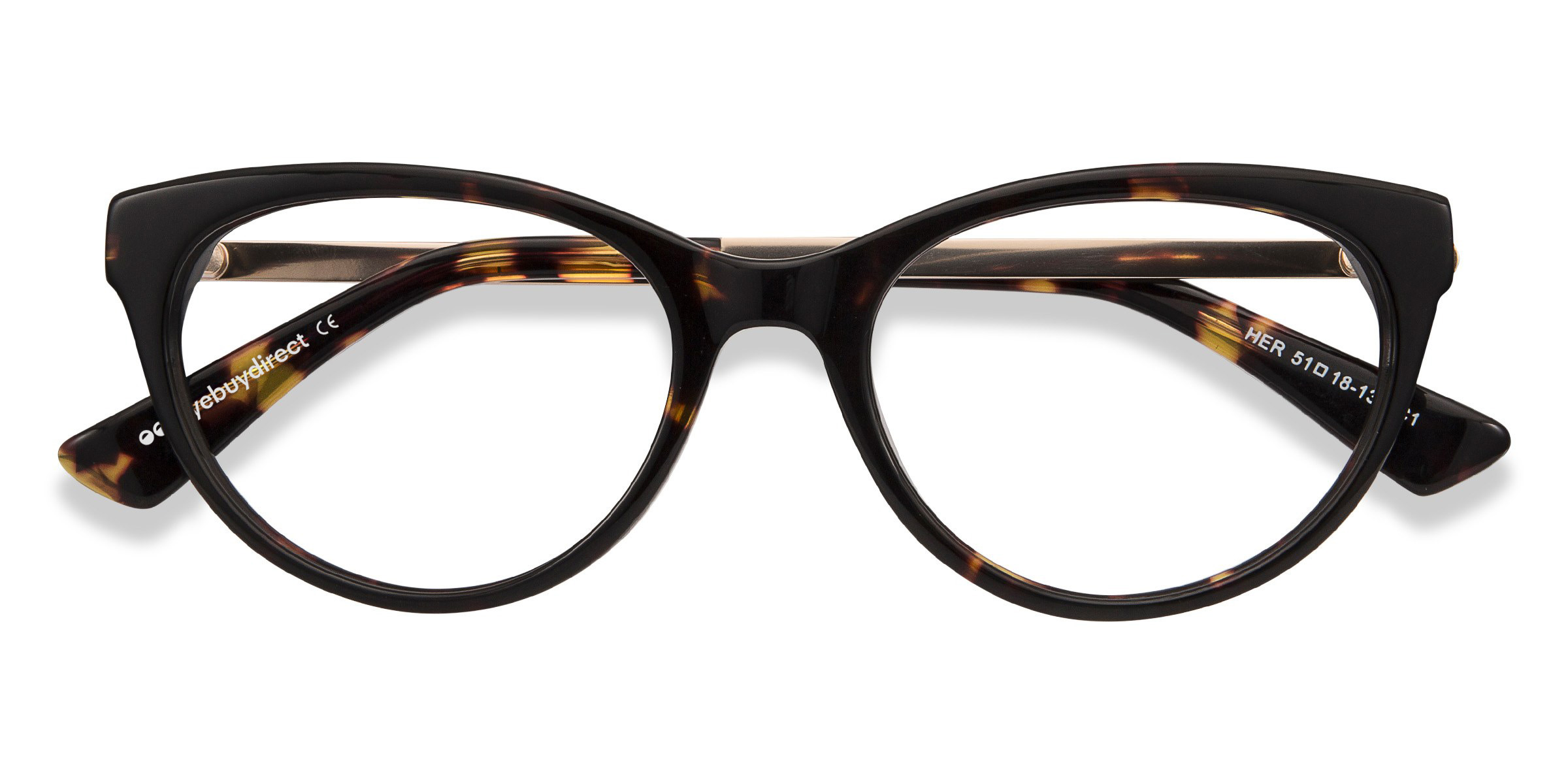 Tortoise Her -  Acetate-metal Eyeglasses
