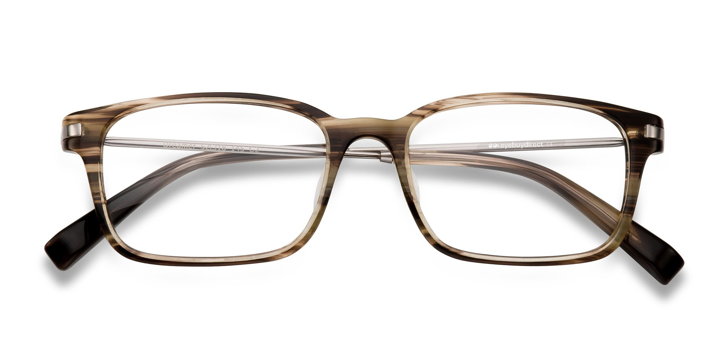 Brown/Striped Dreamer - Acetate-metal Lunettes de vue