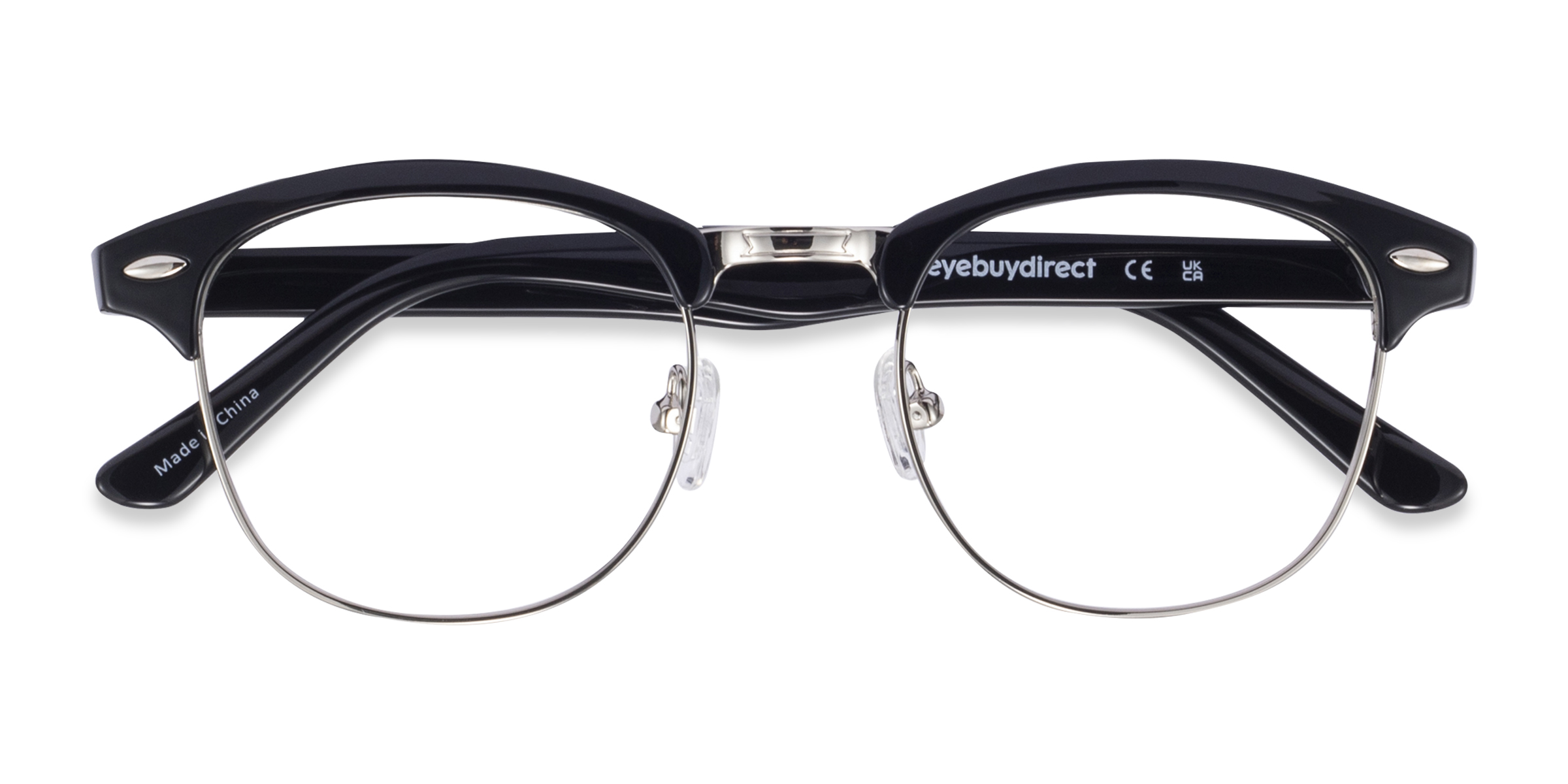 Black/Silver Coexist - Plastic-metal Eyeglasses