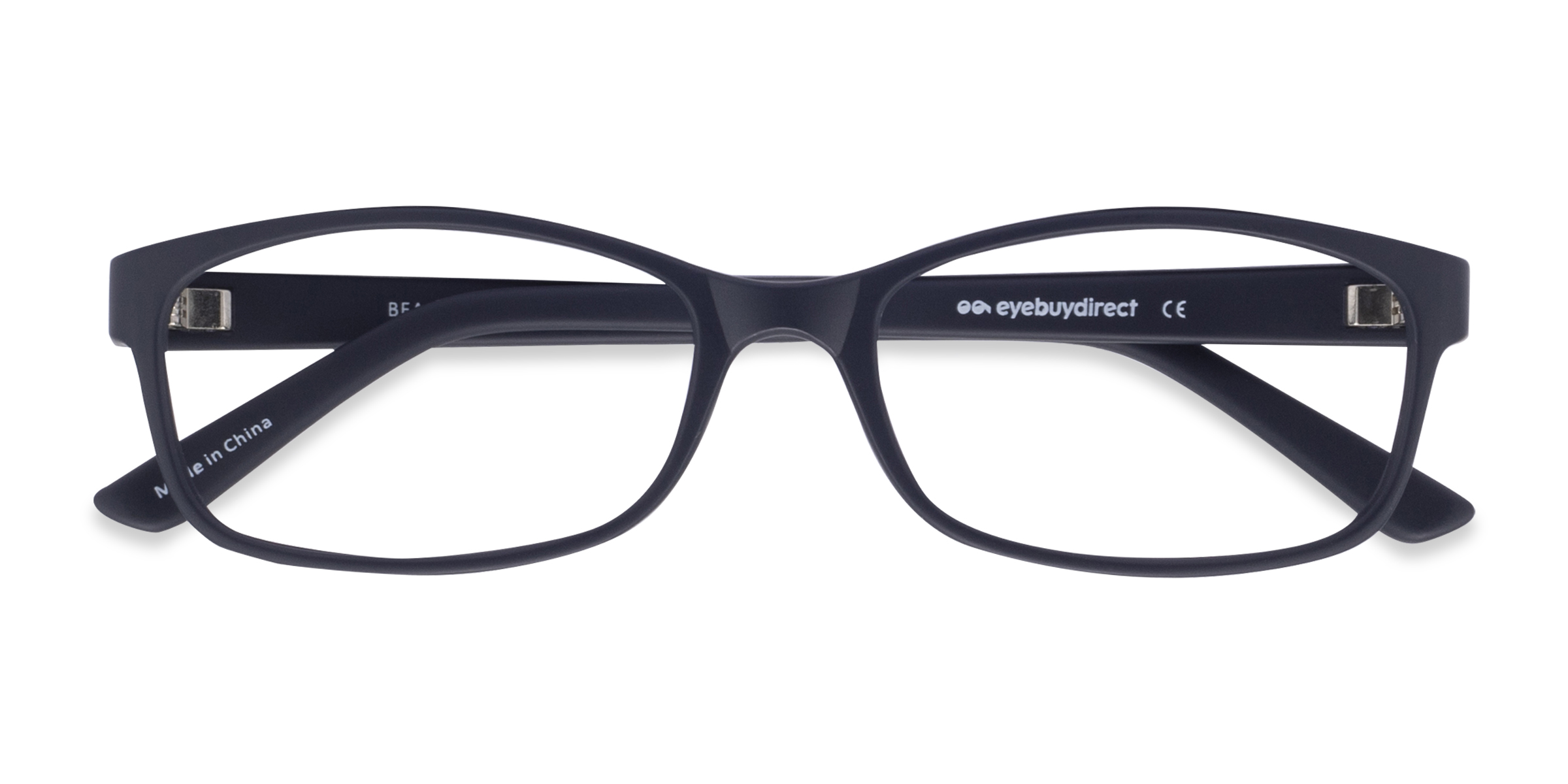 Matte Navy Beads - Plastic Eyeglasses