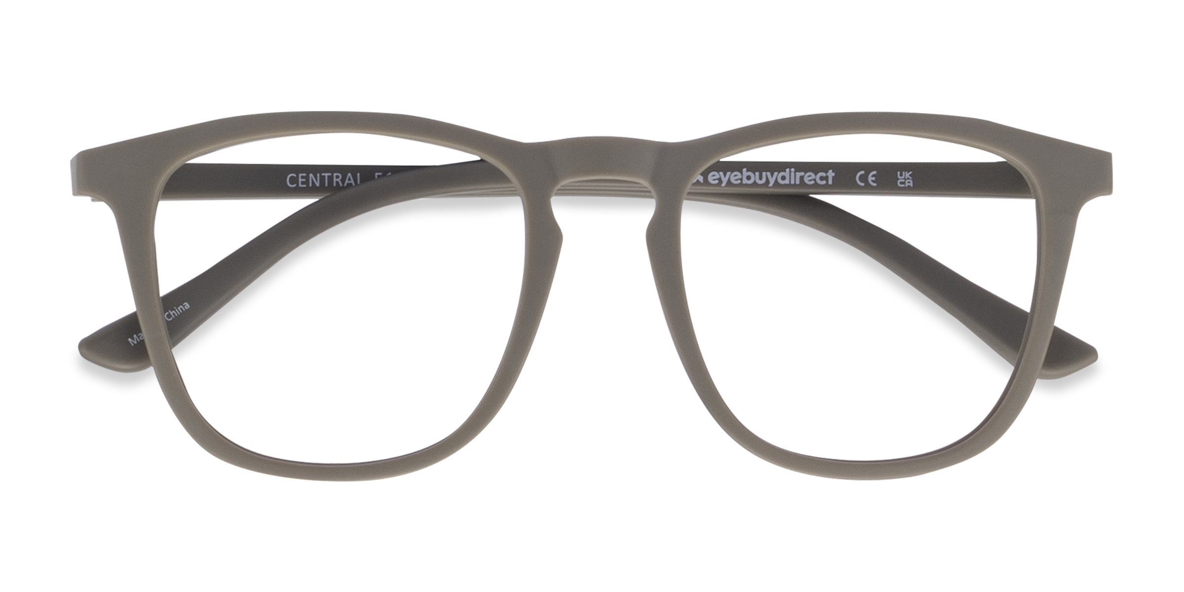 Matte Green Central - Plastique Lunettes de vue