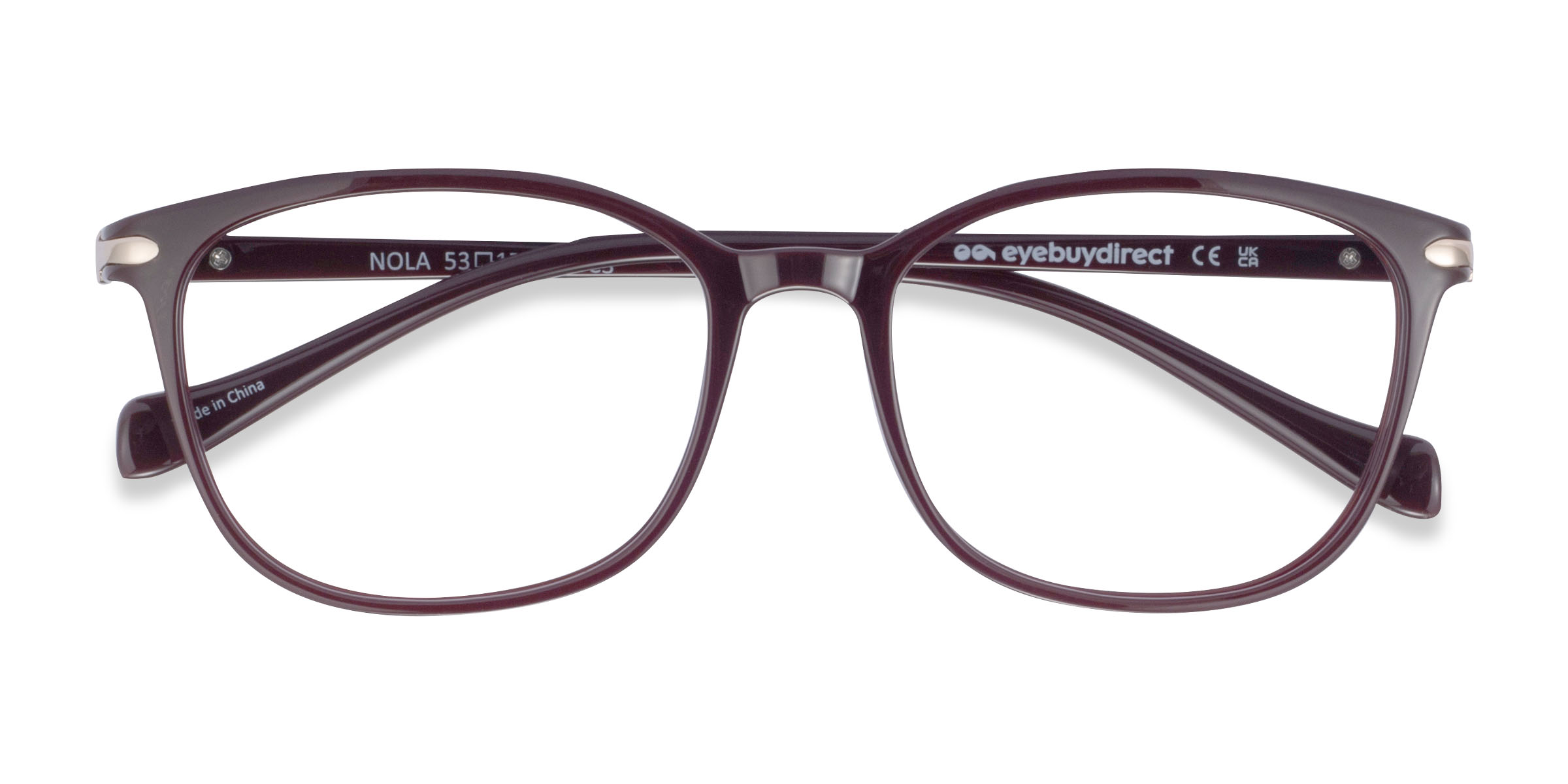 Dark Red Nola - Plastique Lunettes de vue