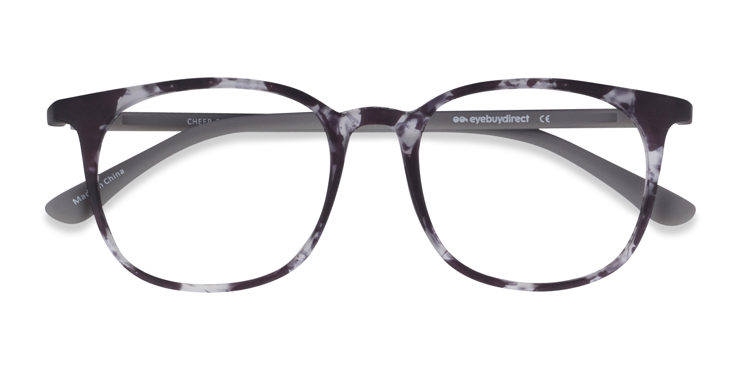 Swirled Gray Cheer - Plastic Eyeglasses