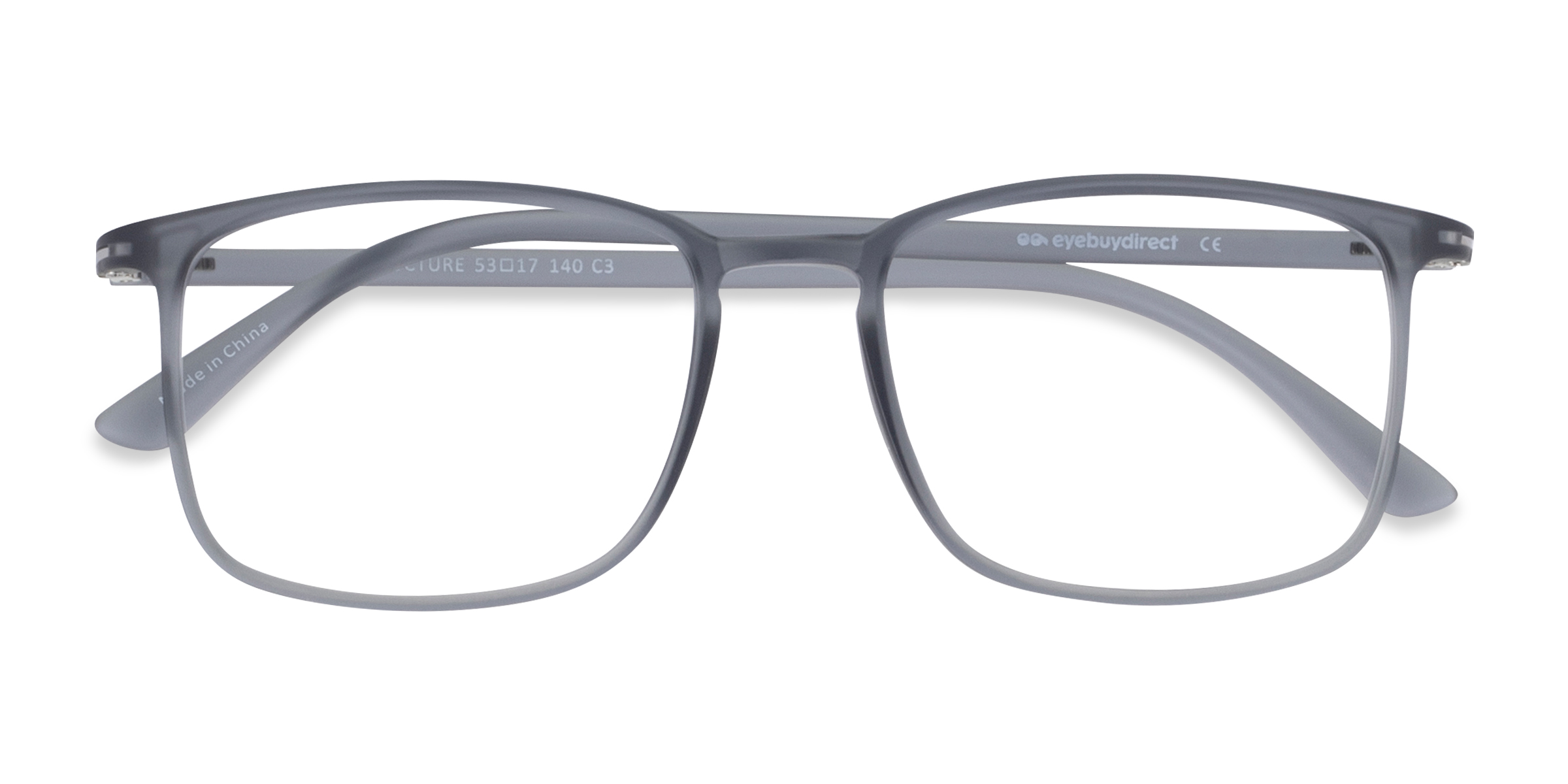 Clear Gray Structure - Plastic Eyeglasses