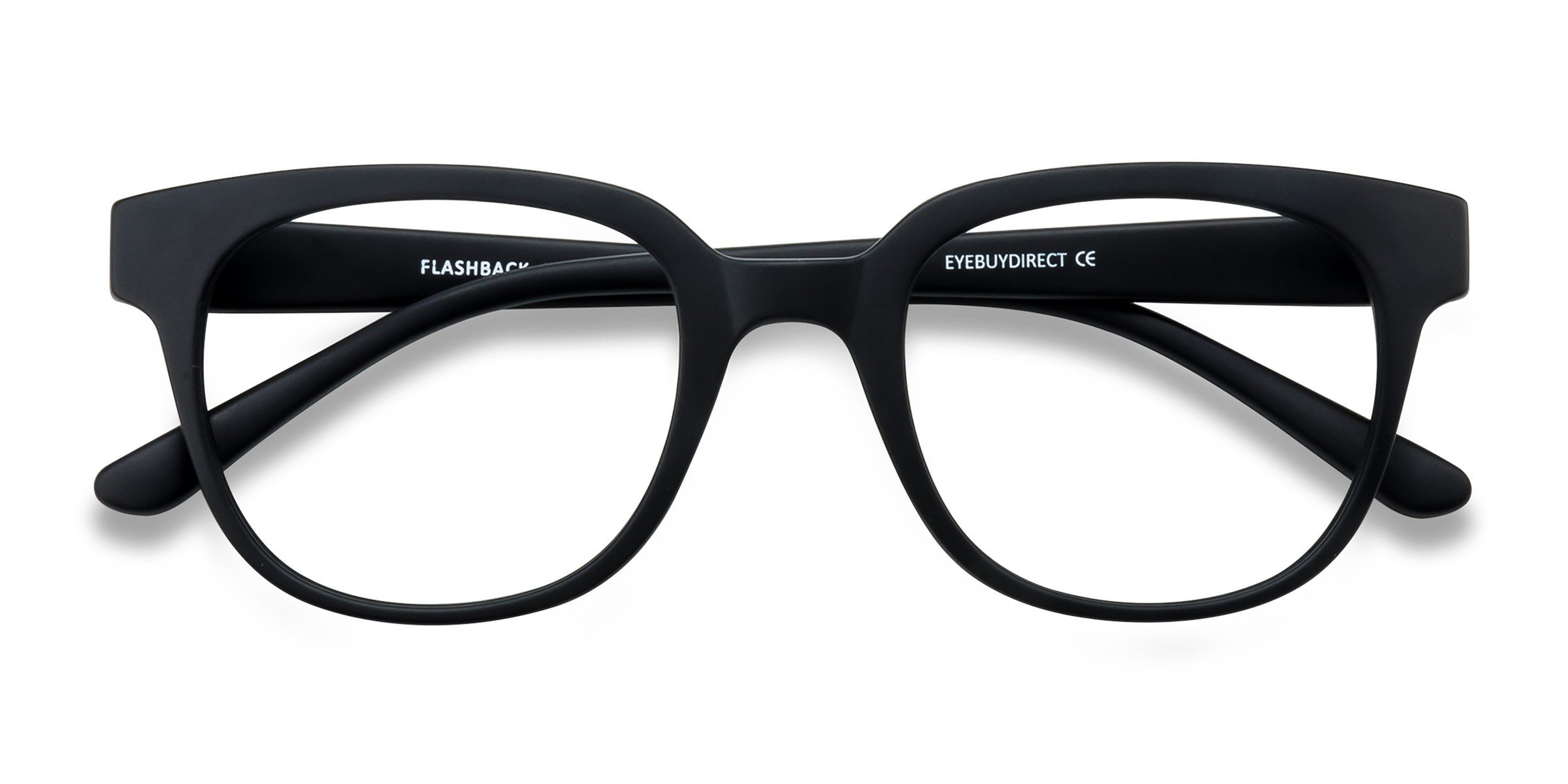 Matte Black Flashback - Plastique Lunettes de vue