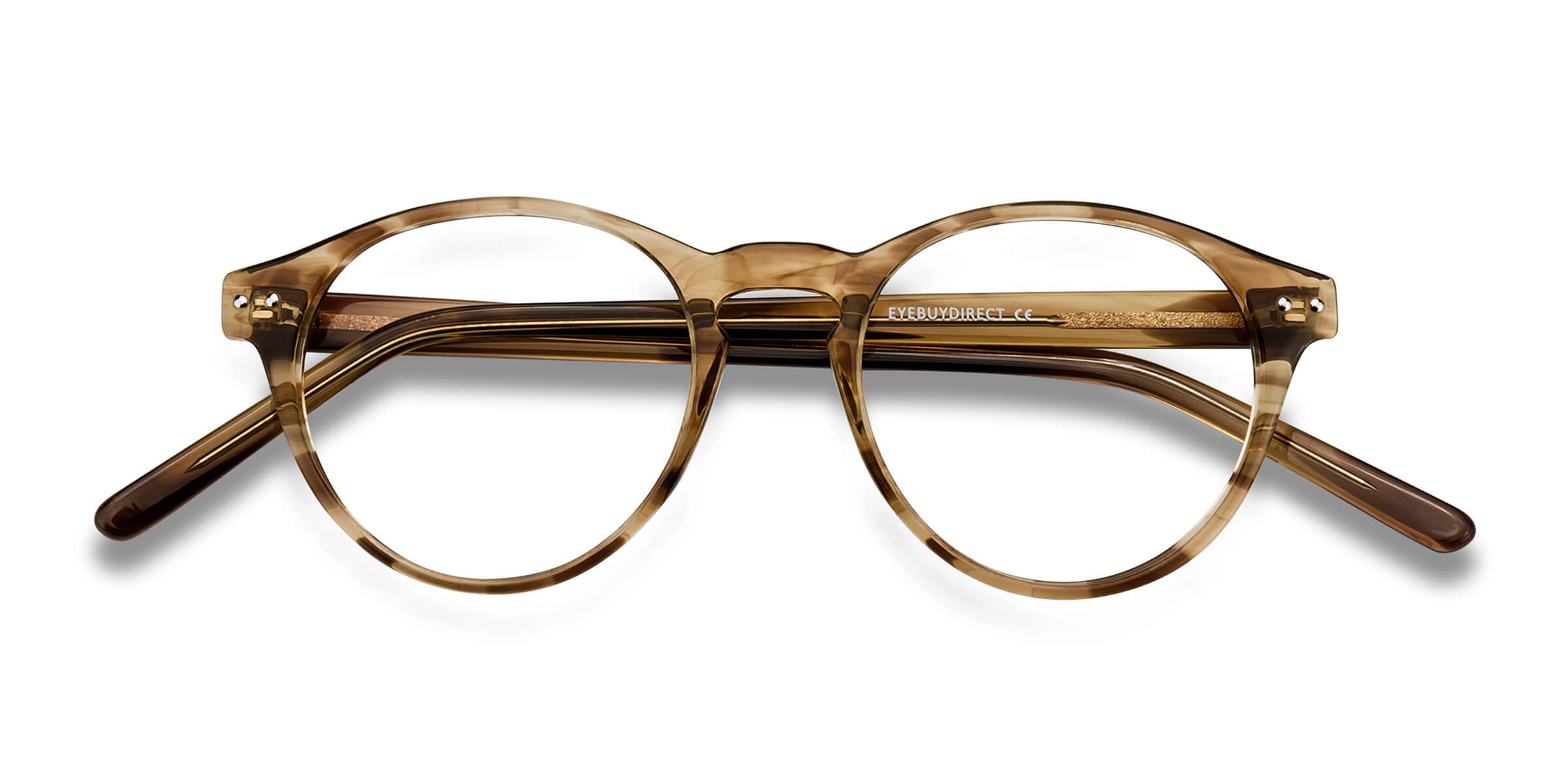 Brown Striped Method - Acetate Eyeglasses