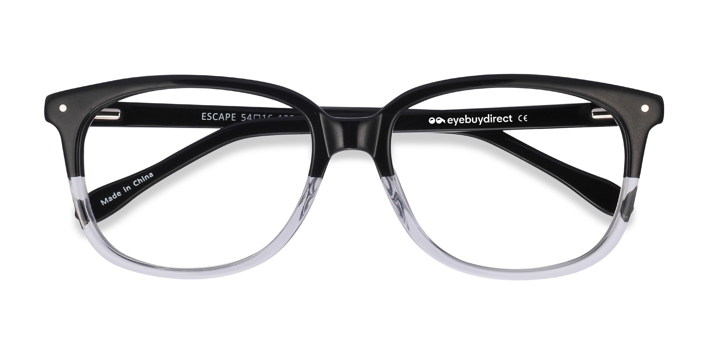Clear Black Escape - Acétate Lunettes de vue