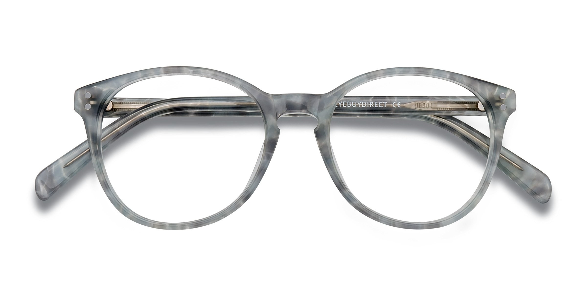 Gray Floral Pride - Acetate Eyeglasses