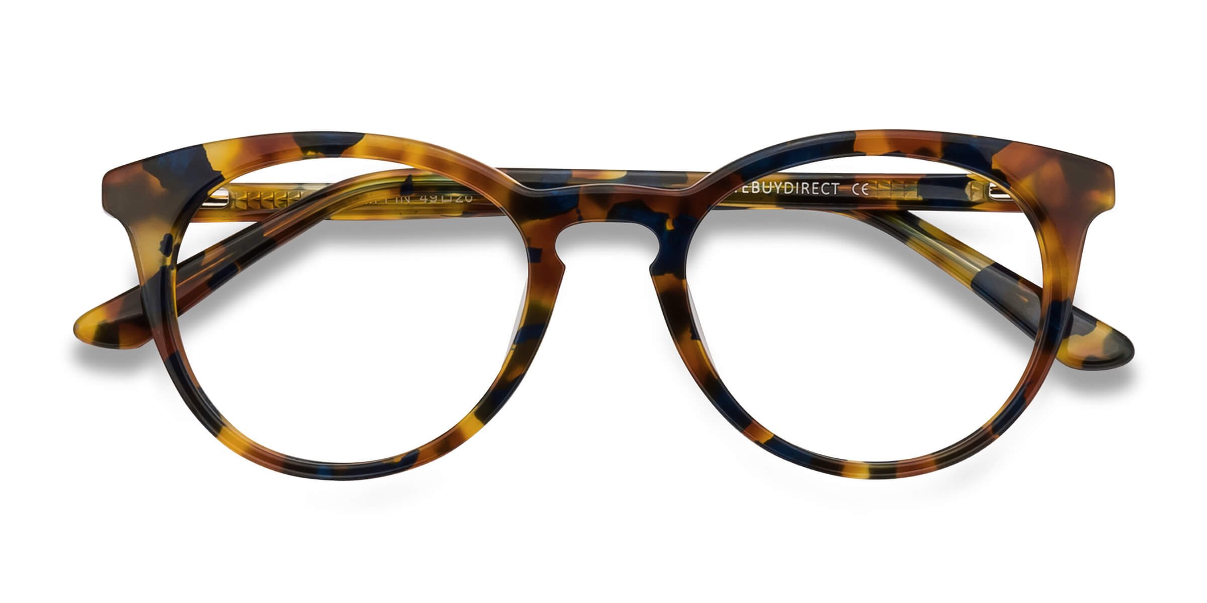 Amber & Navy Griffin - Acetate Eyeglasses