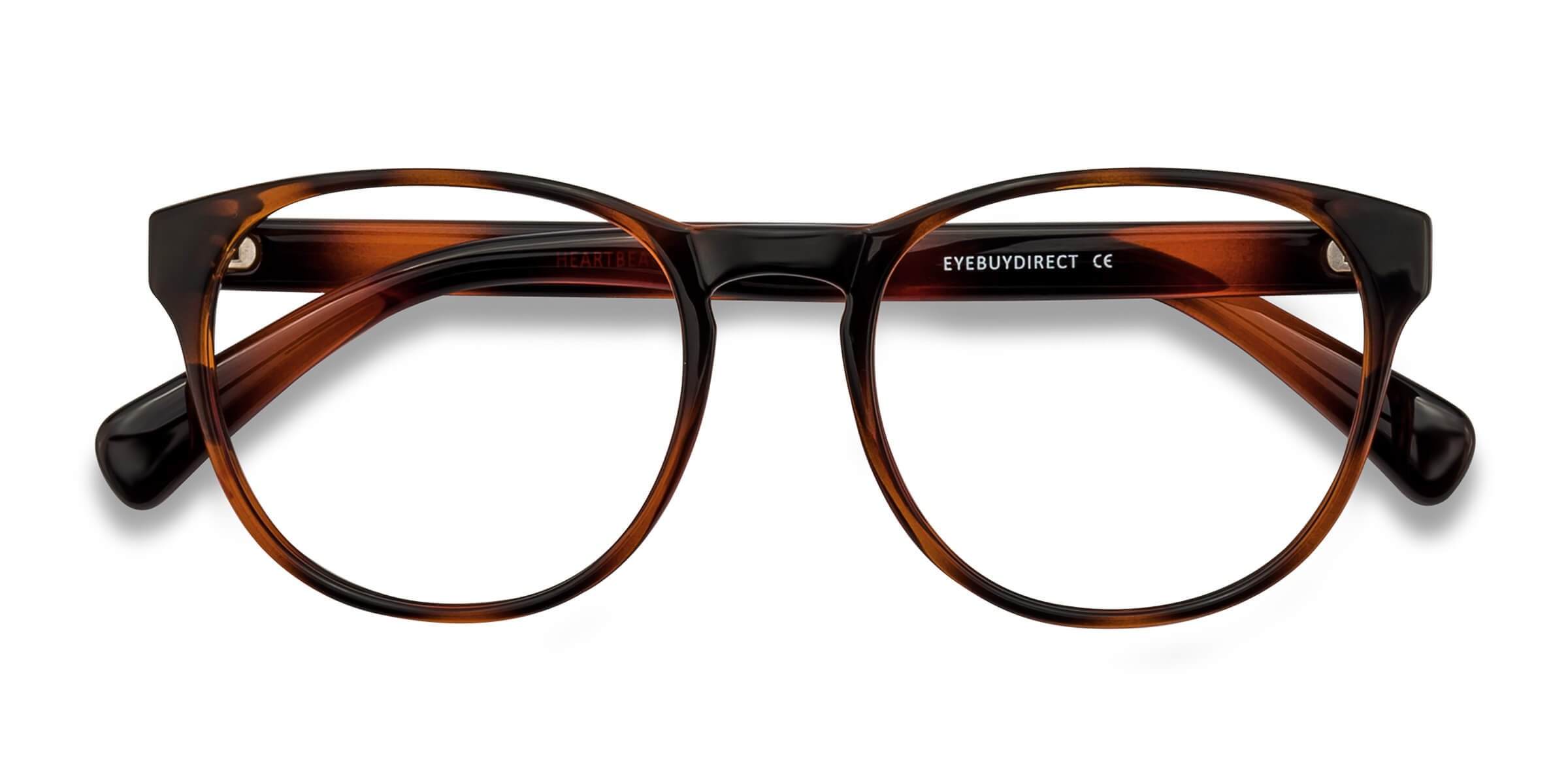Brown Heartbeat - Plastic Eyeglasses