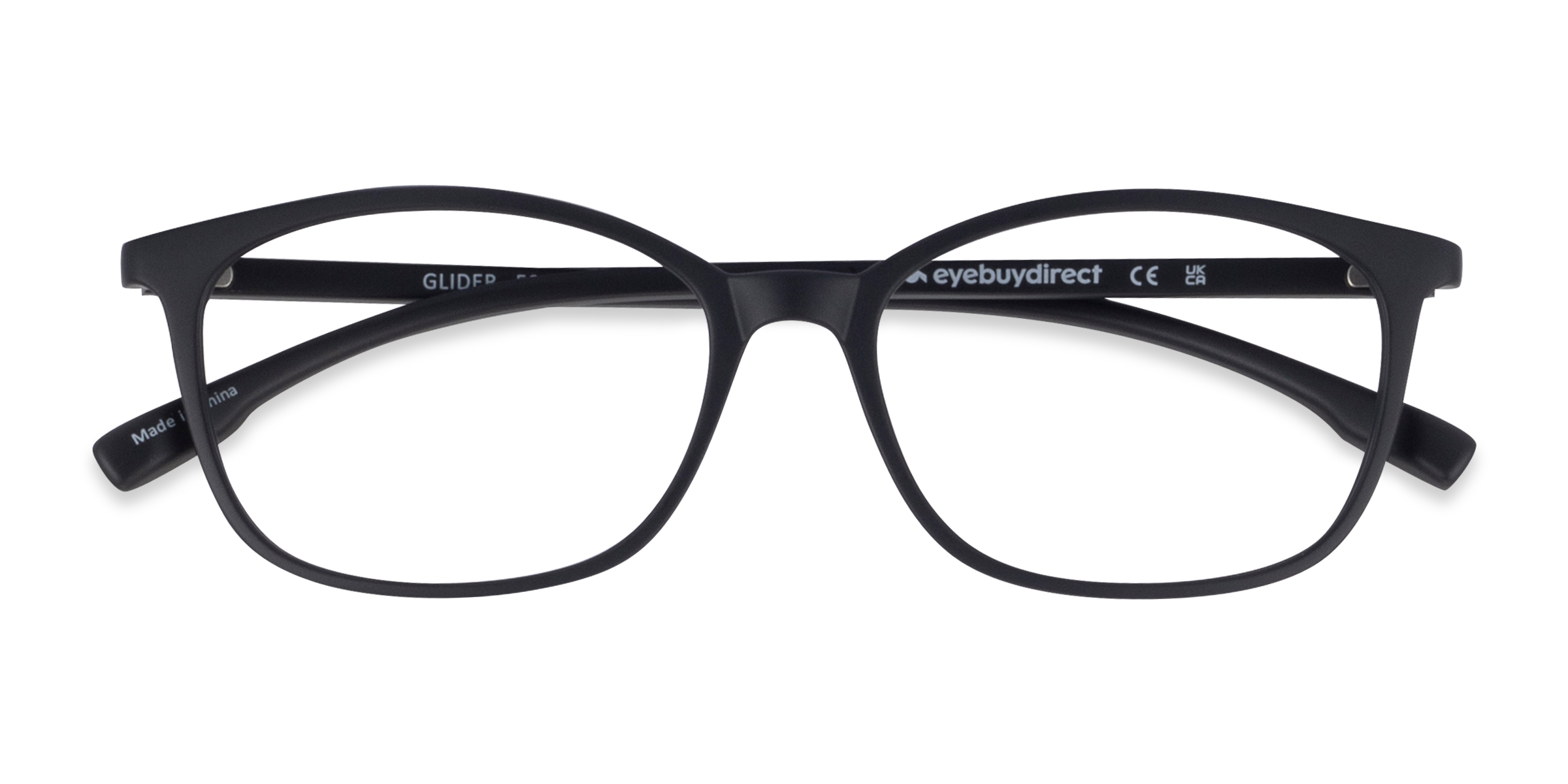 Noir Glider -  Plastique Lunettes de vue