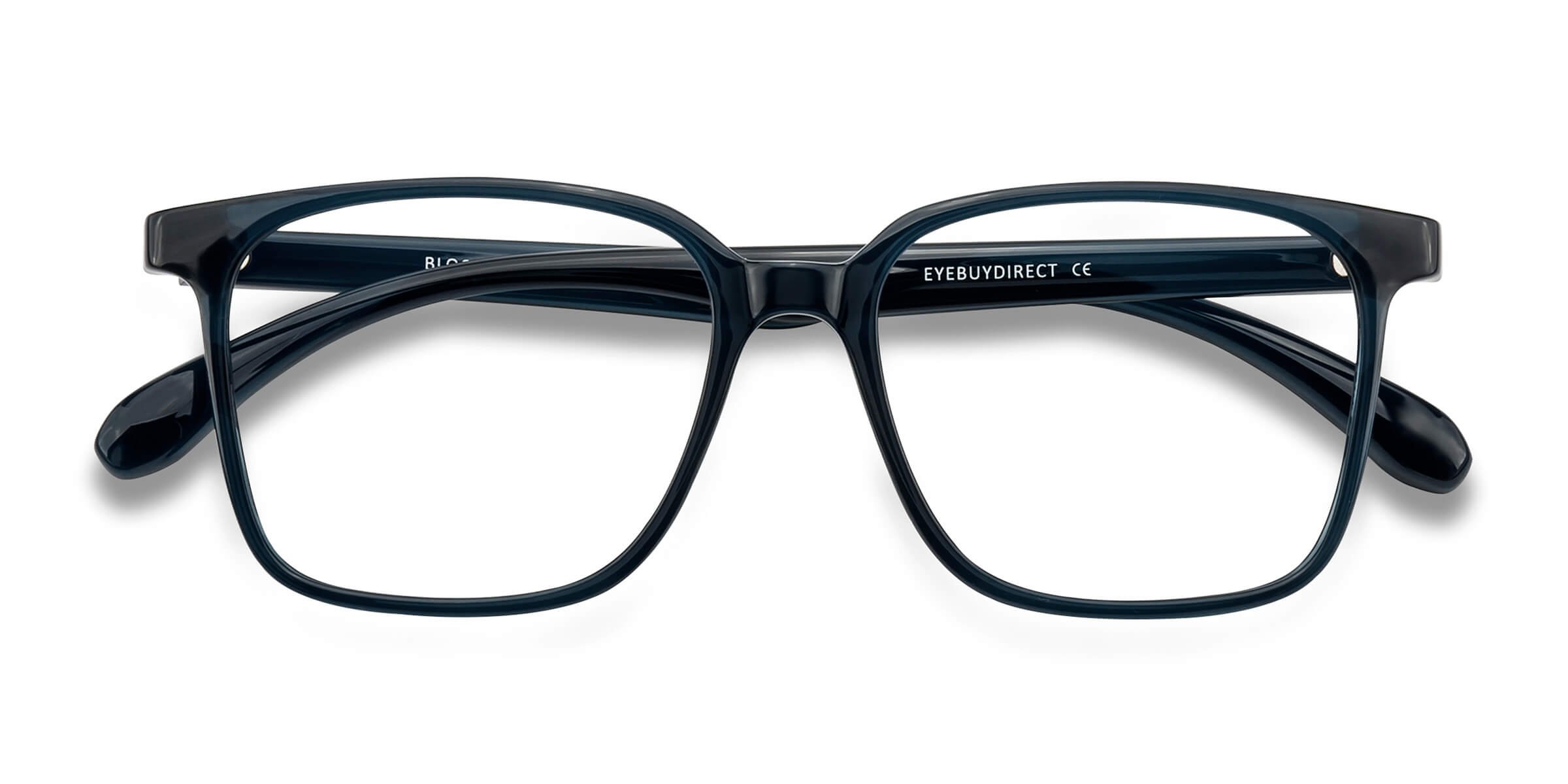 Navy Blocks - Plastic Eyeglasses