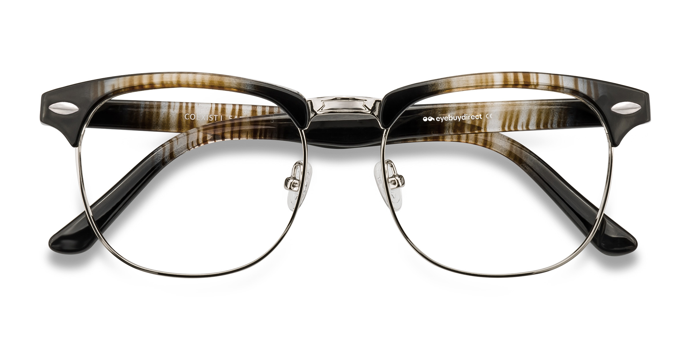 Striped Coexist - Plastic-metal Eyeglasses