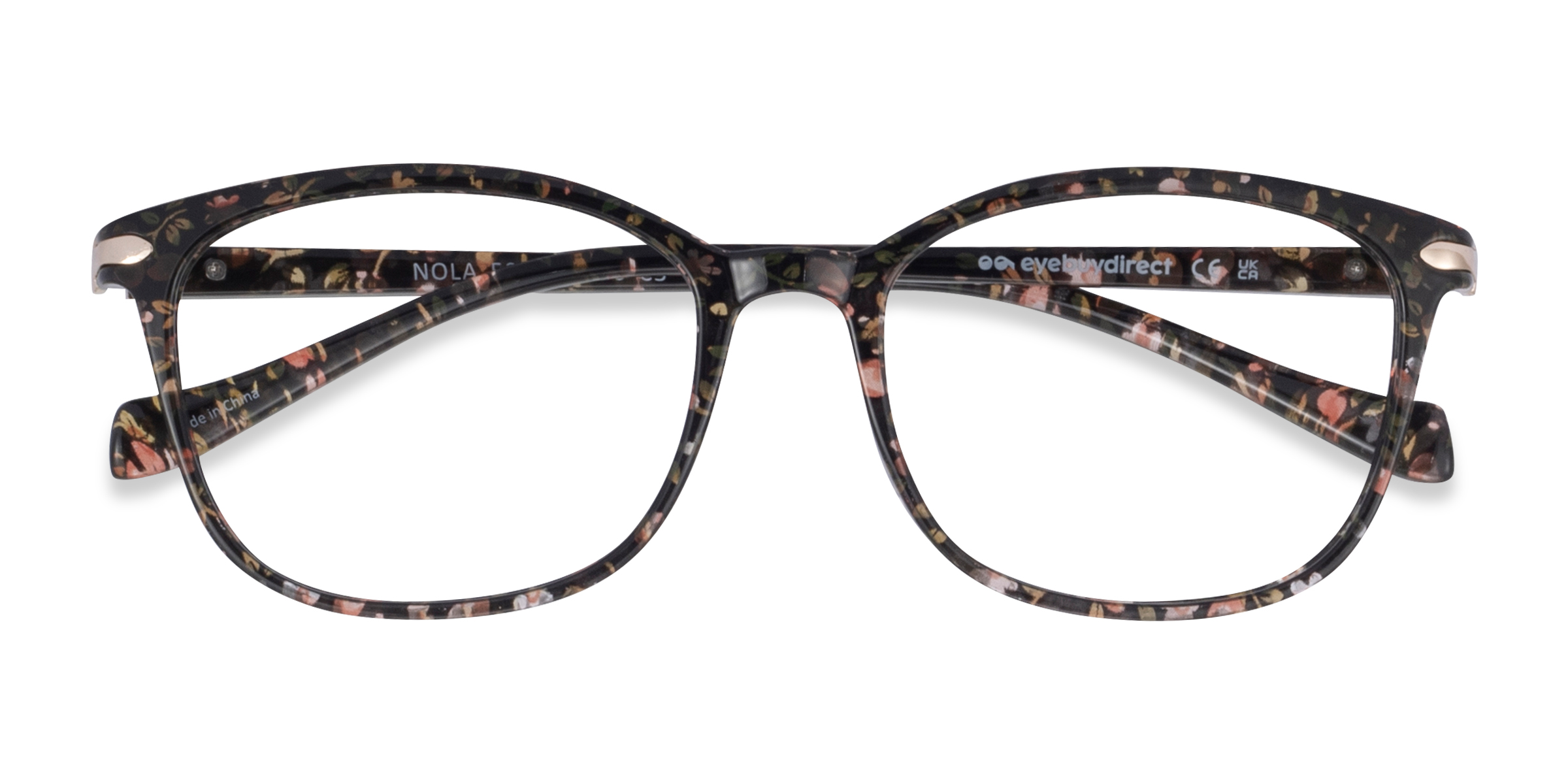 Pink Floral Nola - Plastic Eyeglasses