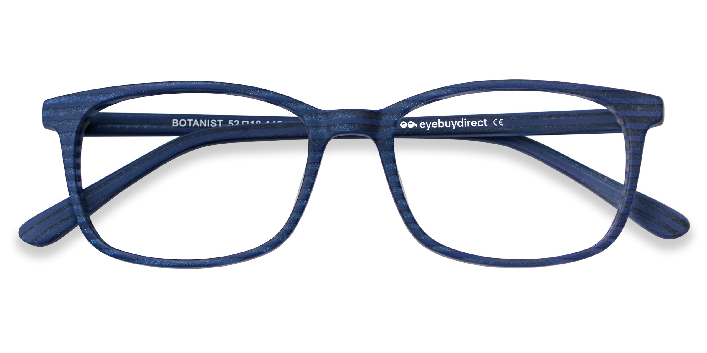 Navy Striped Botanist - Acetate Eyeglasses