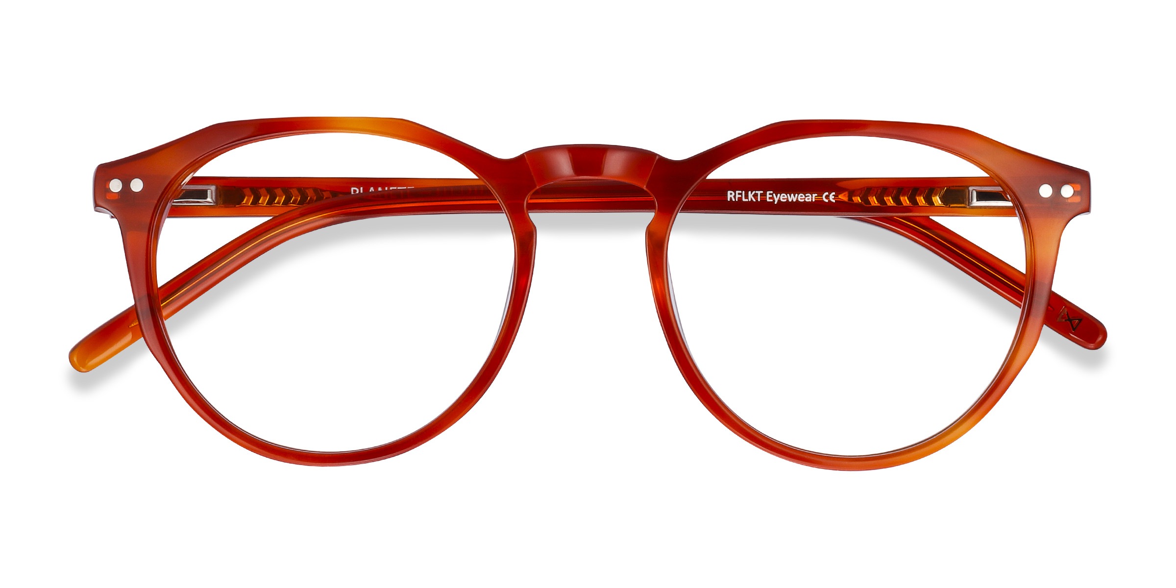 Brown Tortoise Planete - Acétate Lunettes de vue