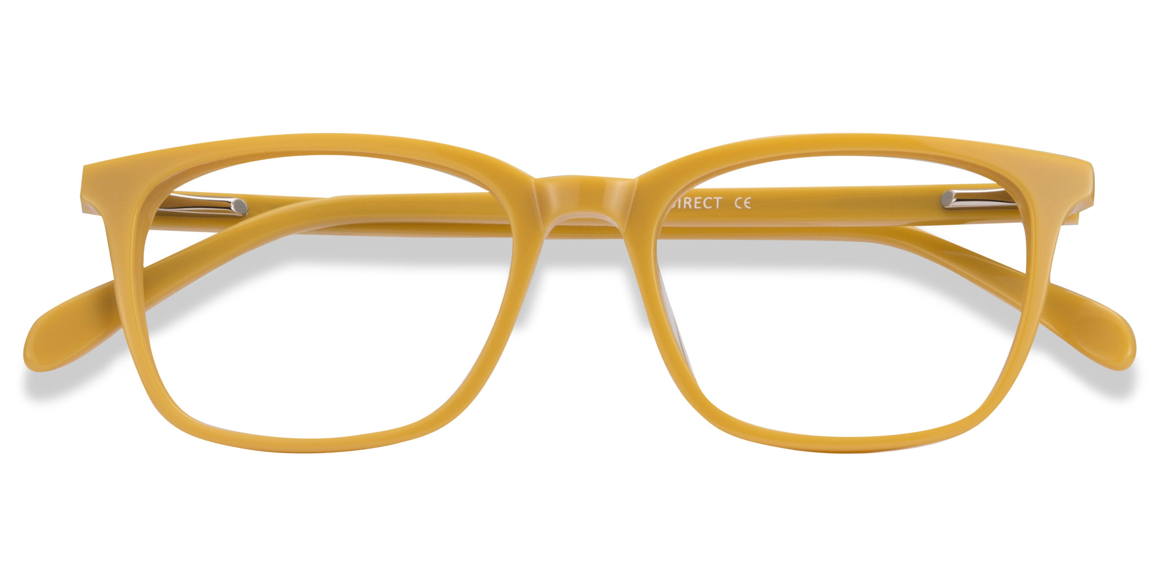 Yellow Etched - Acetate Eyeglasses