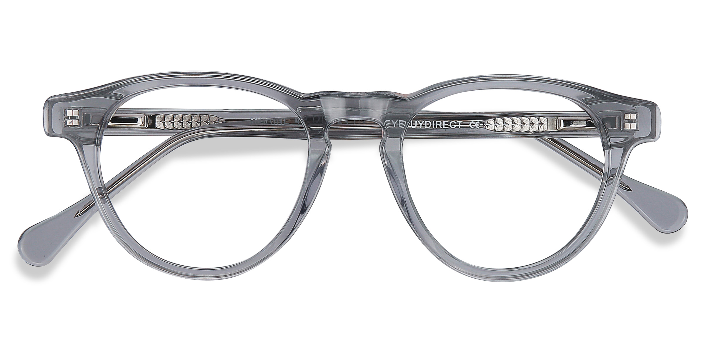 Clear Gray Marine - Acetate Eyeglasses