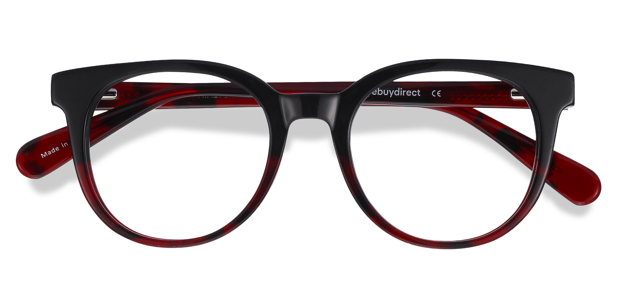 Black Red Rialto - Acetate Eyeglasses