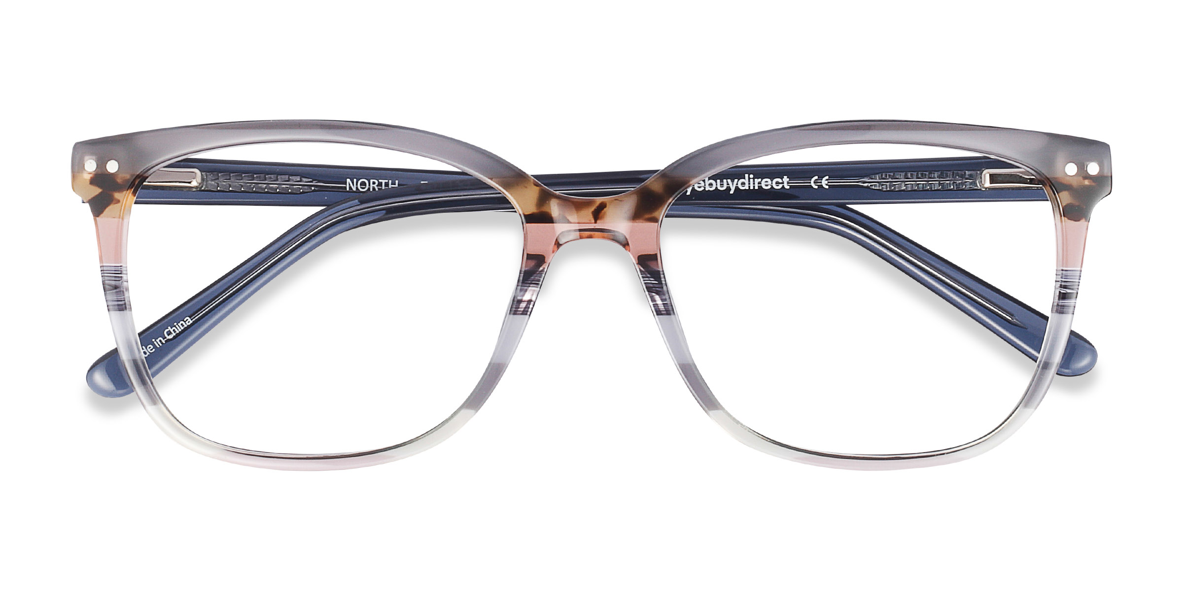 Gray Striped North - Acetate Eyeglasses