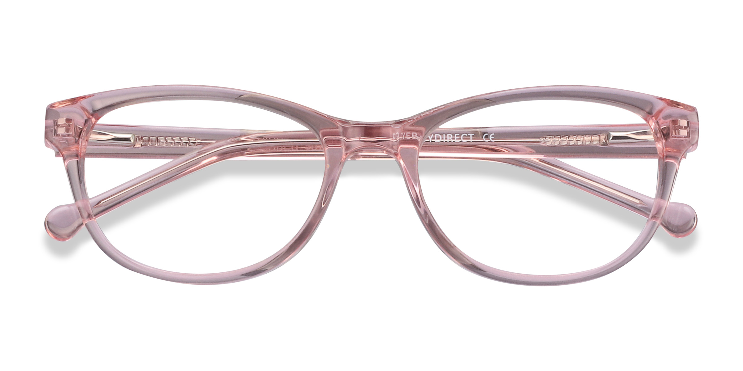 Clear Pink Thinker - Acetate Eyeglasses