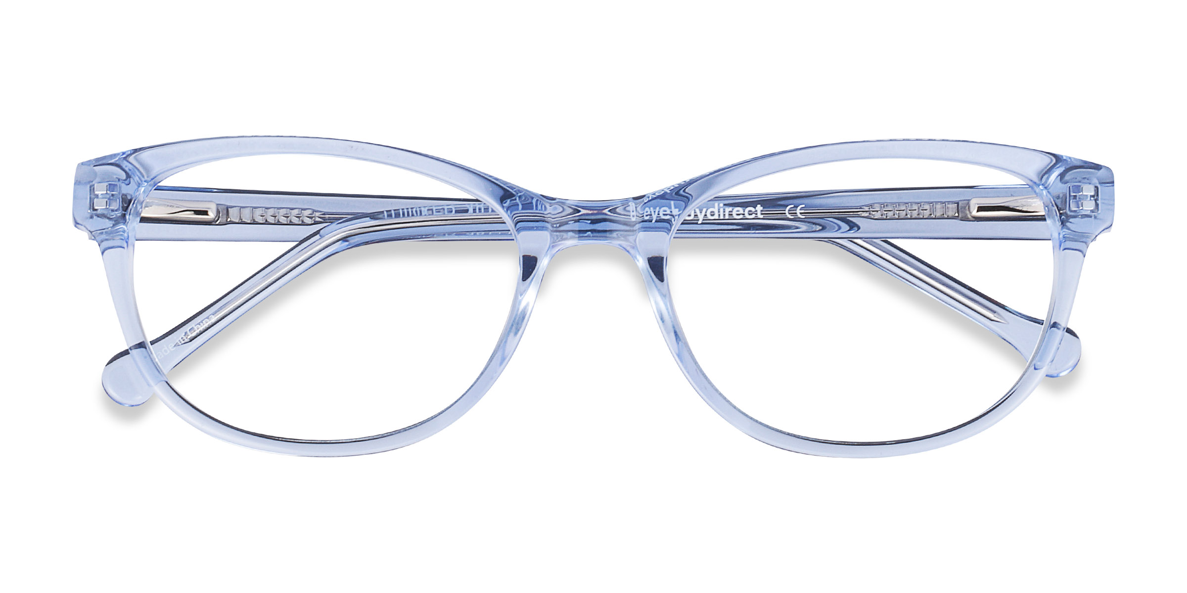 Clear Blue Thinker - Acetate Eyeglasses