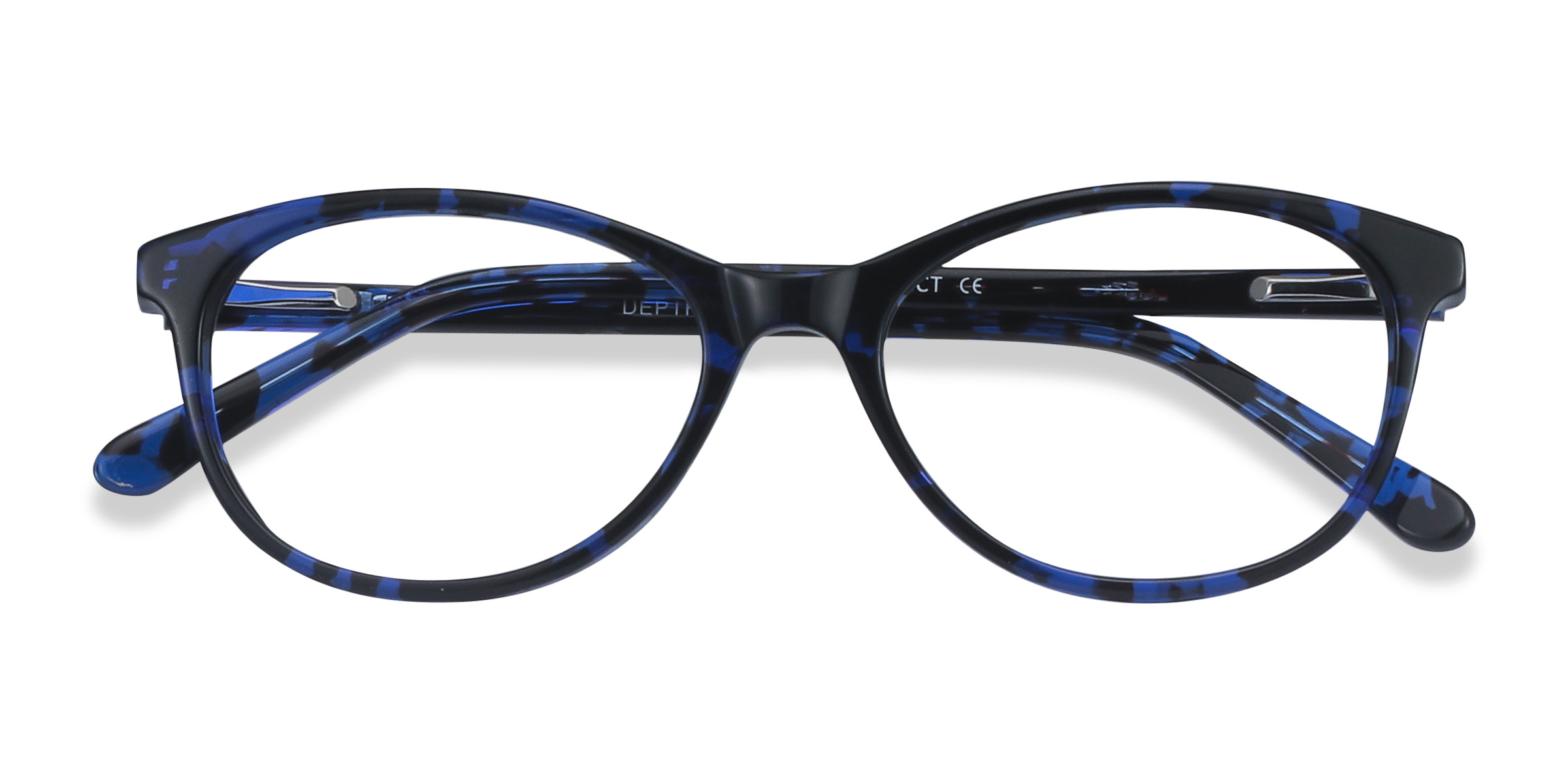 Blue Floral Depth - Acetate Eyeglasses
