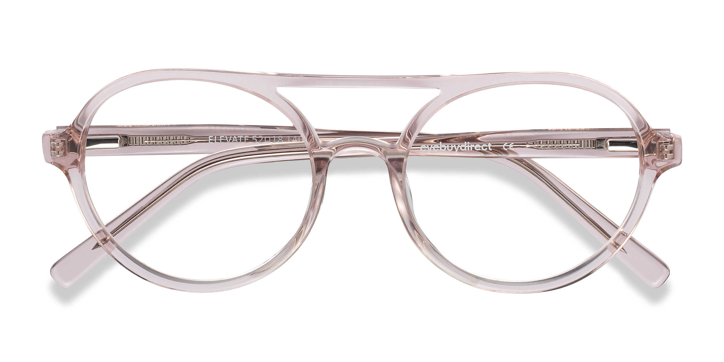 Clear Pink Elevate -  Acetate Eyeglasses