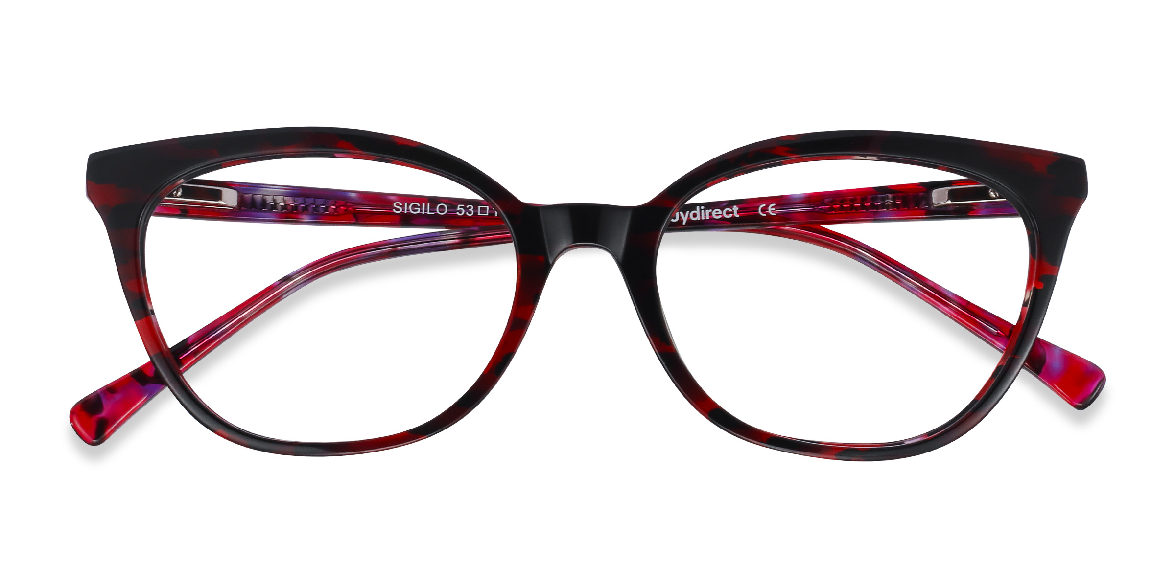 Red Floral Sigilo - Acetate Eyeglasses