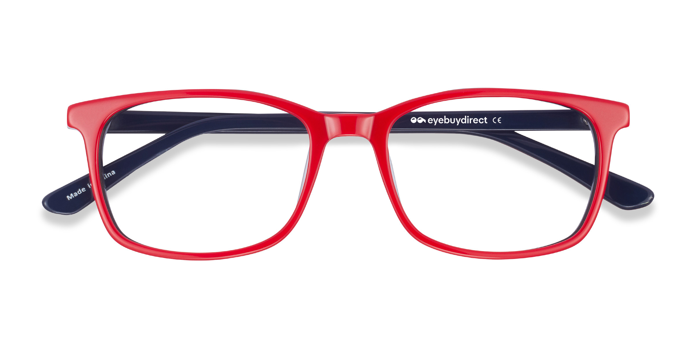Red & Navy July - Acetate Eyeglasses