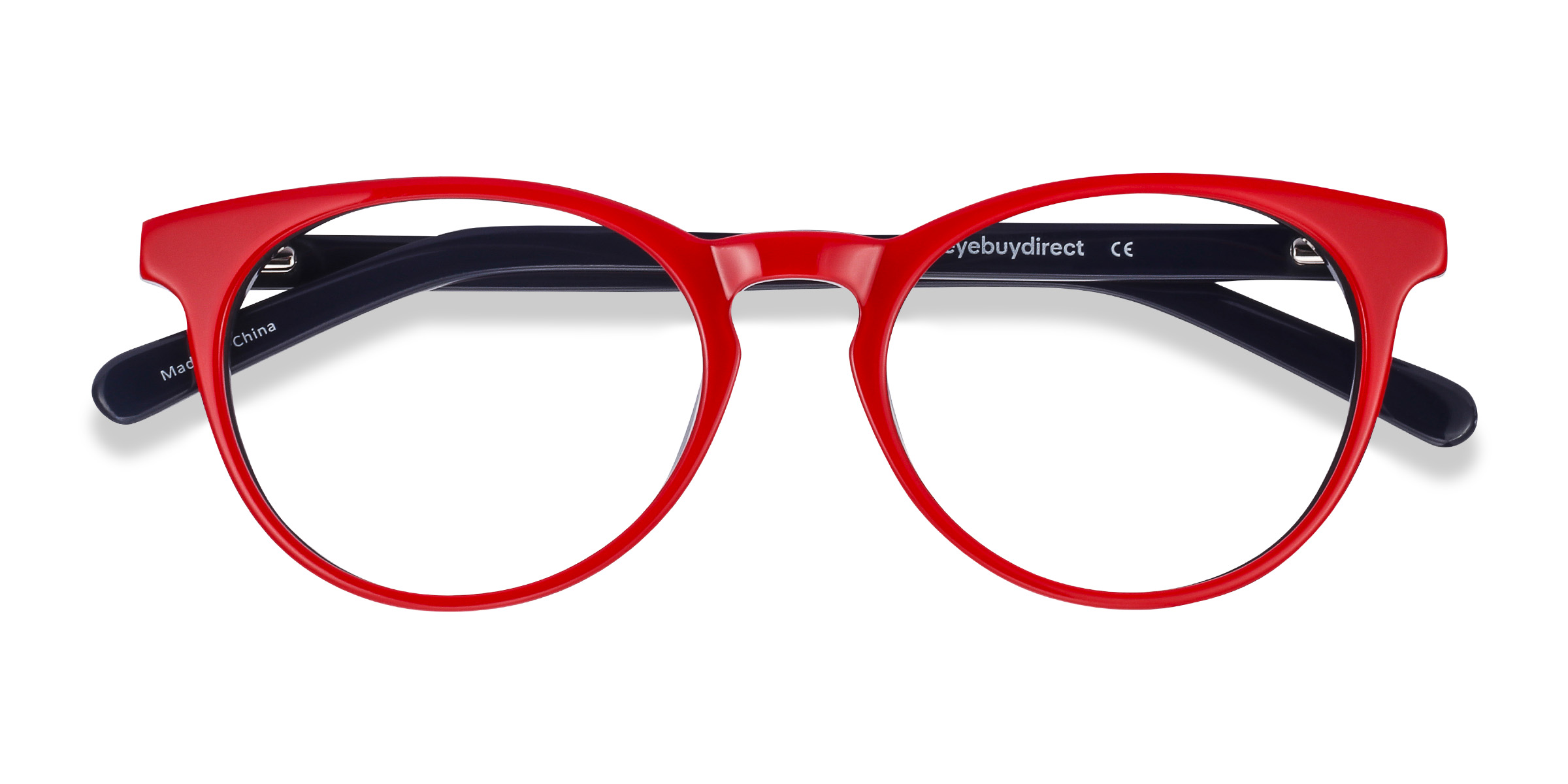 Red & Navy Tradition - Acétate Lunettes de vue