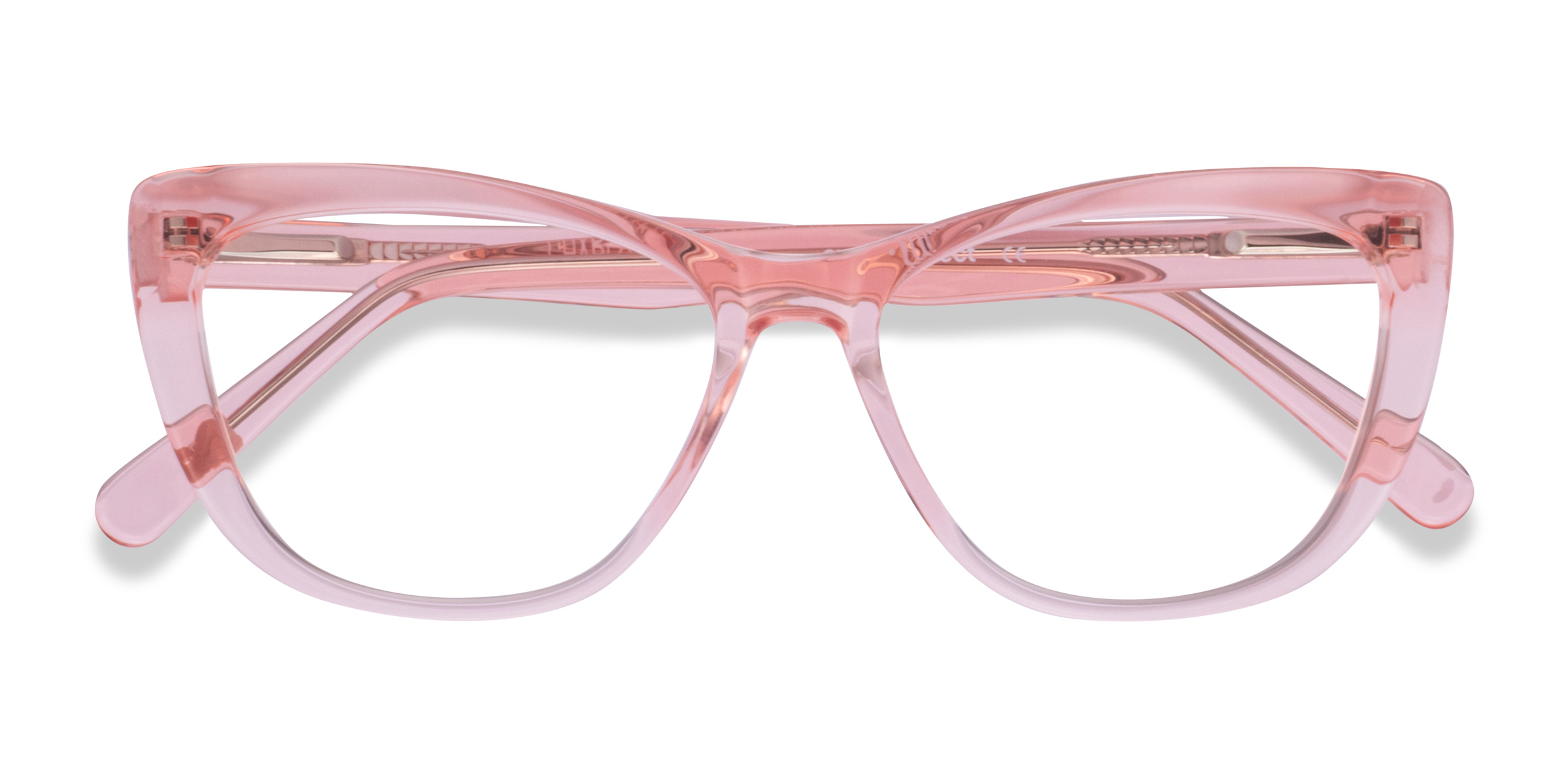 Clear Pink Charlotte - Acétate Lunettes de vue