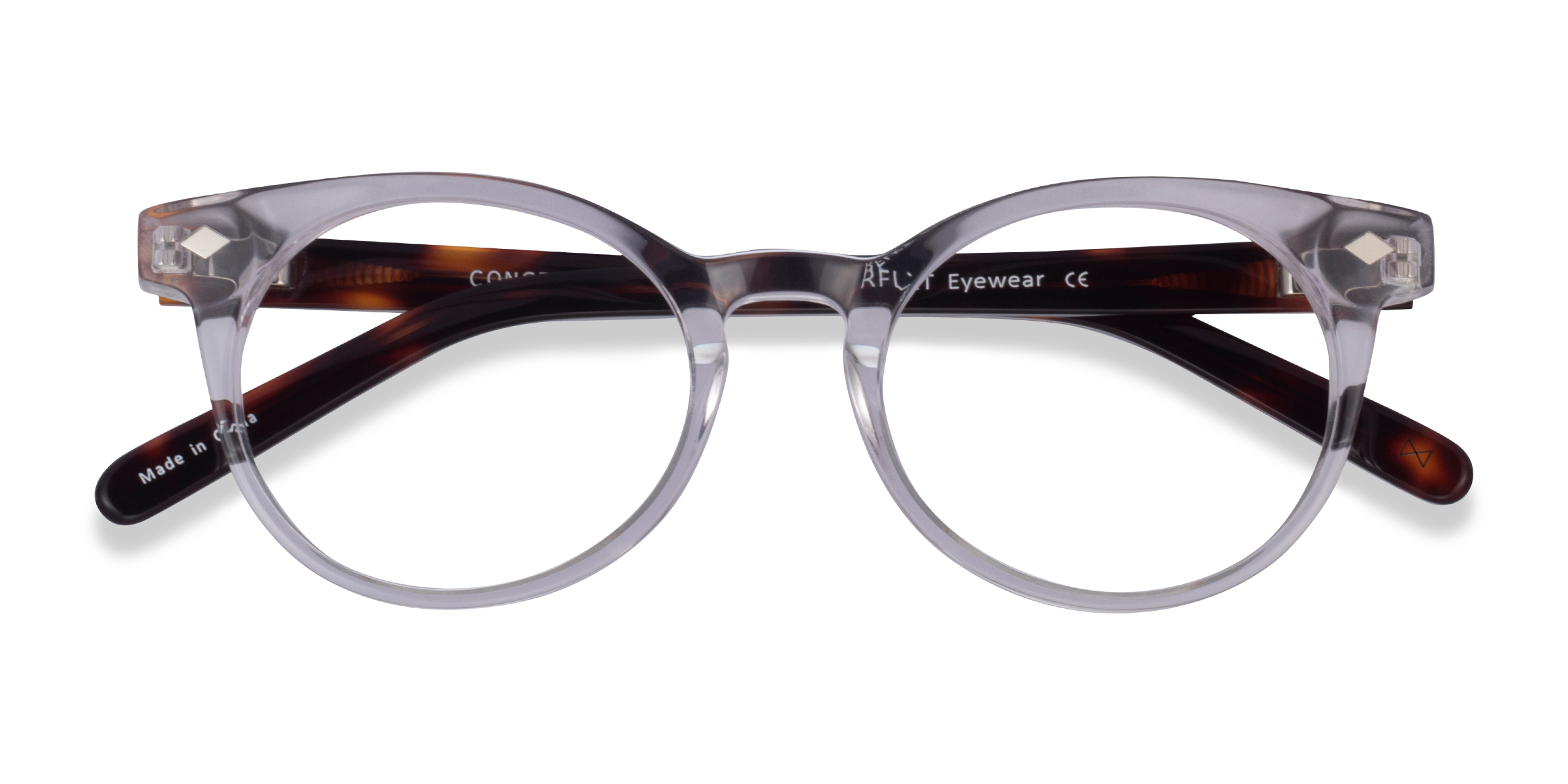Clear Tortoise Concept - Acétate Lunettes de vue